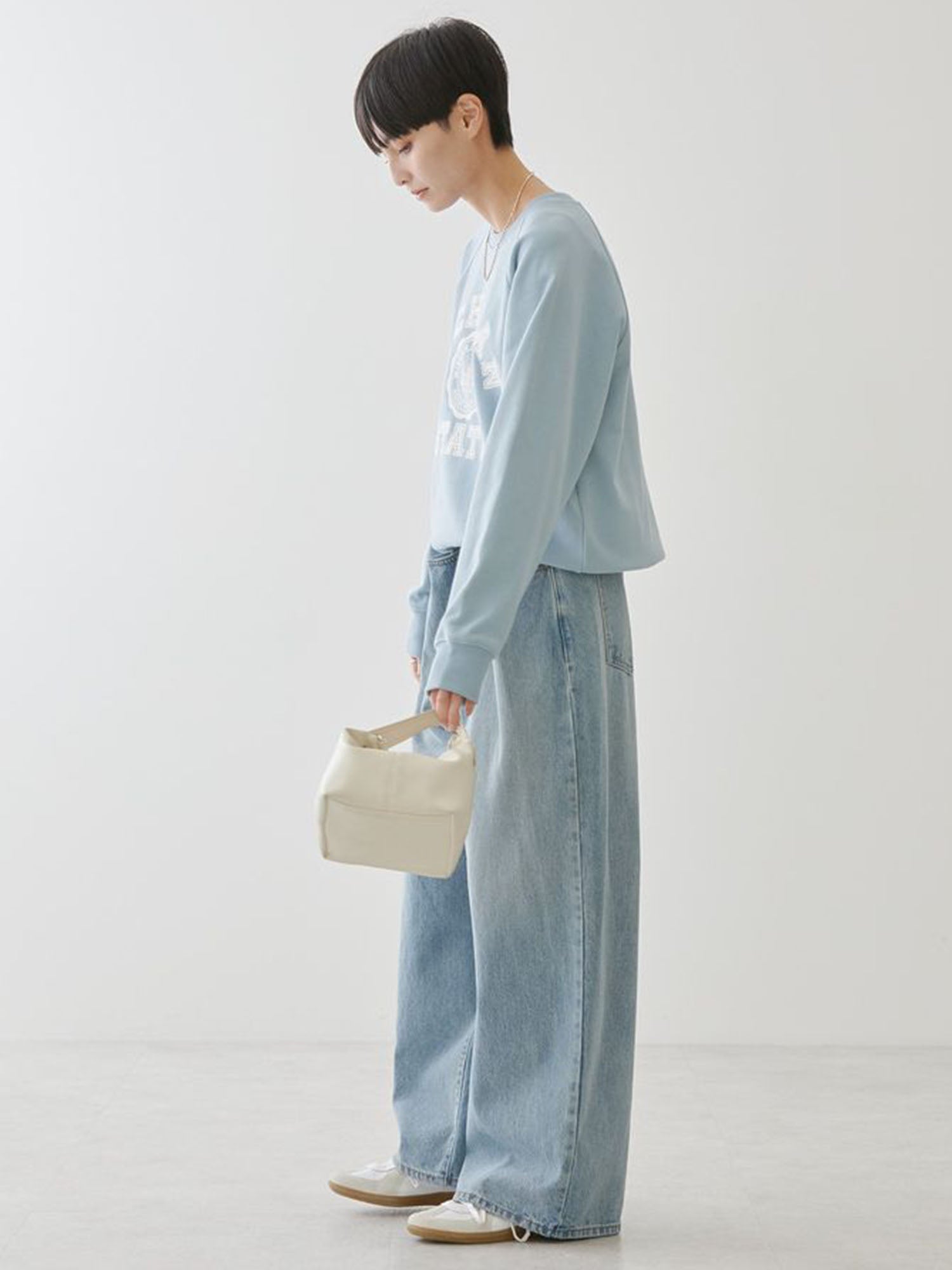 Kakogawa Tucked Wide Denim Pants