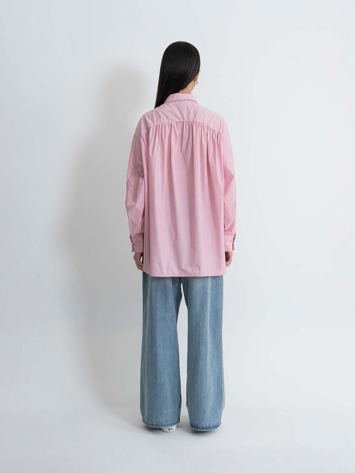 Akune Gathered Ribbon Shirt
