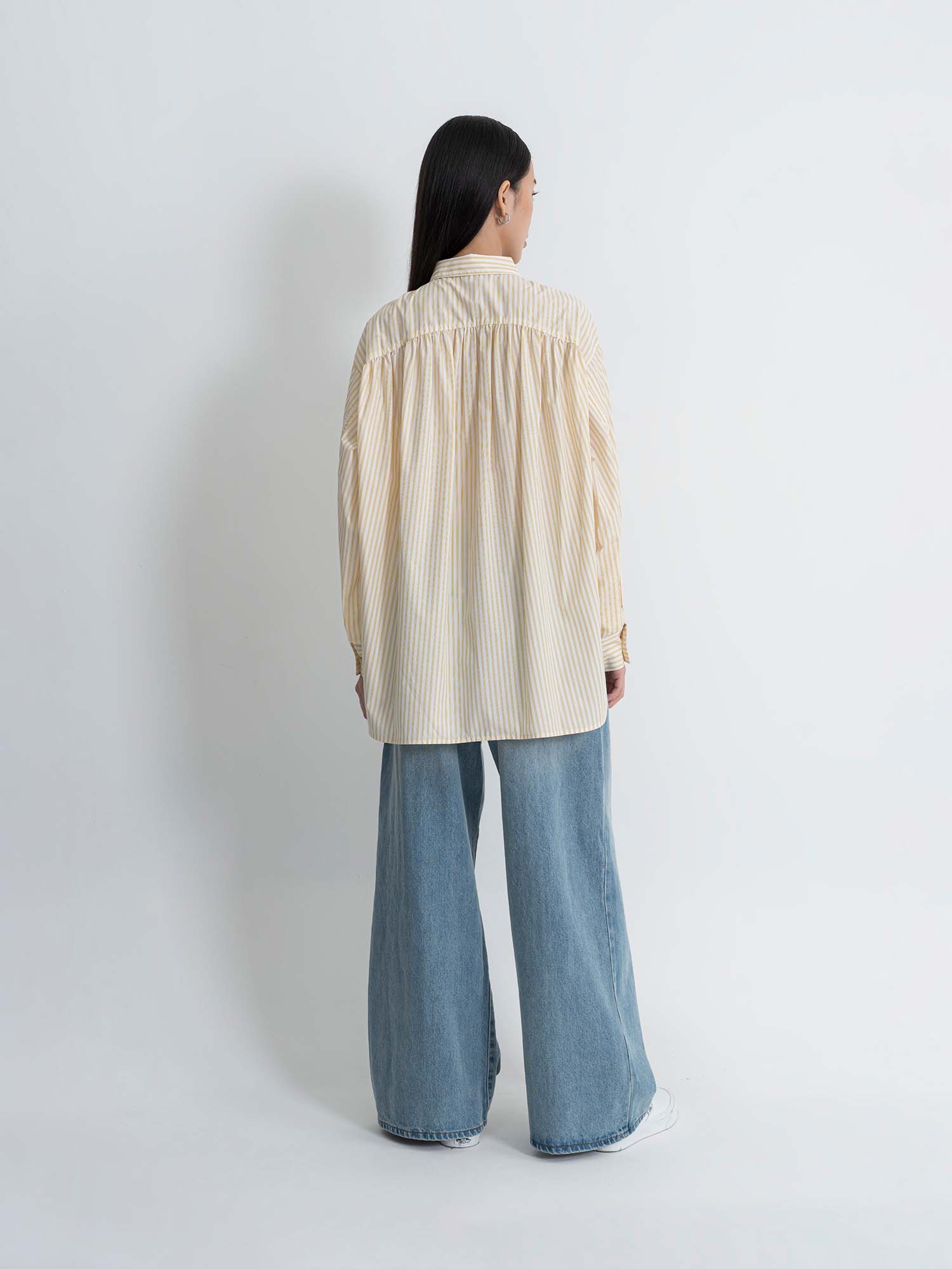 Akune Gathered Ribbon Shirt