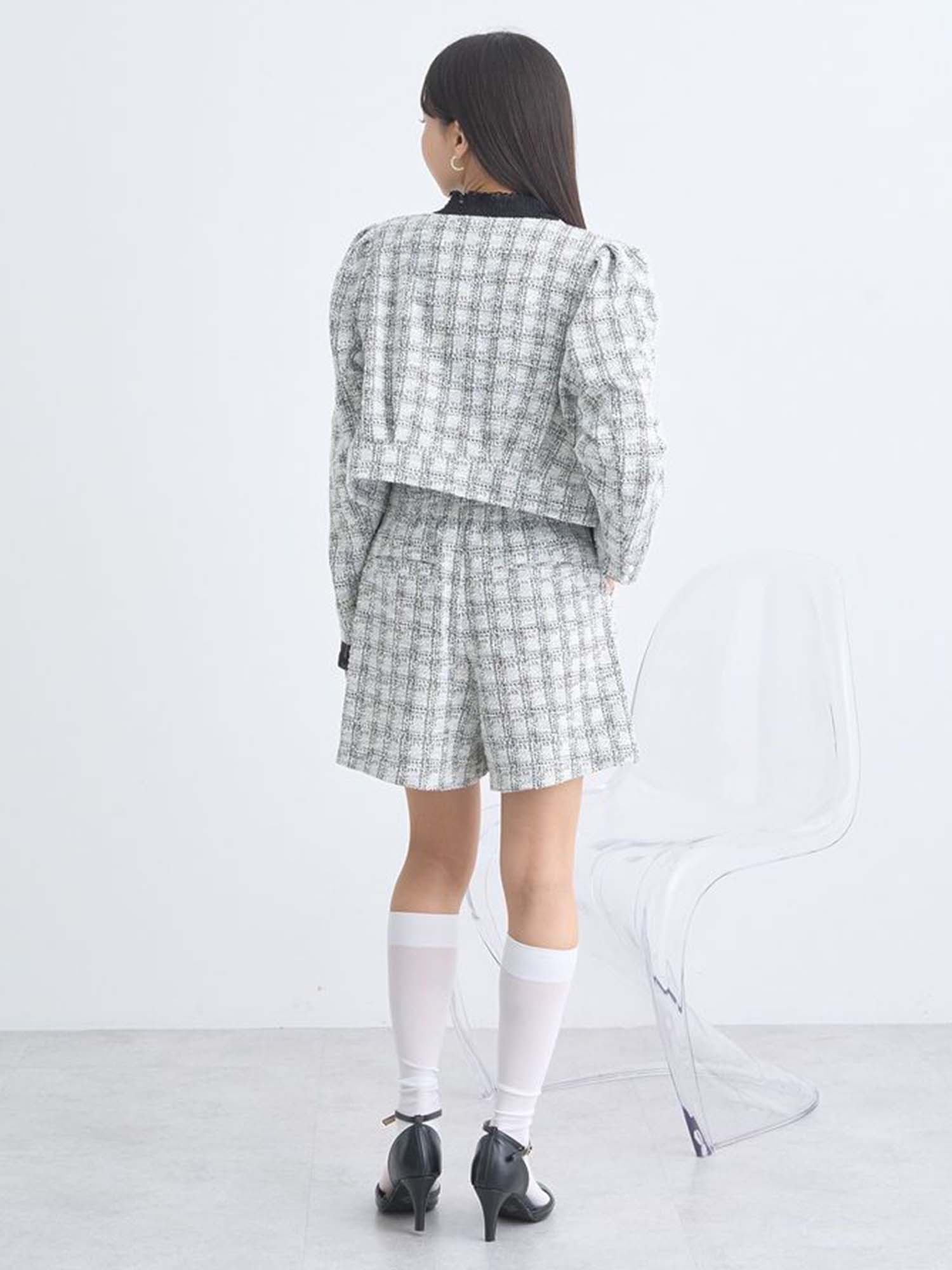Eimi Cropped Tweed Jacket