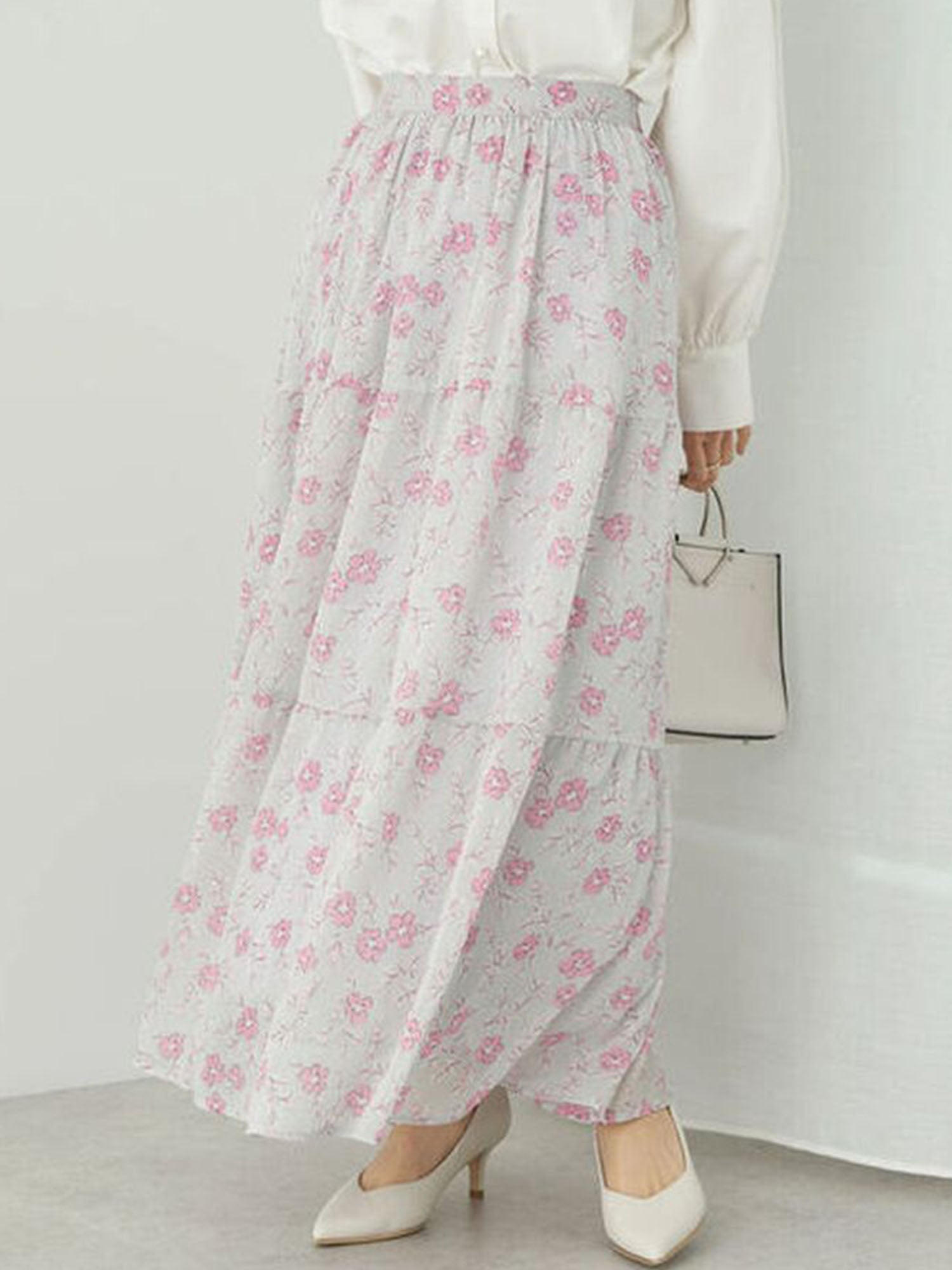 Hanaori Flower Tiered Skirt
