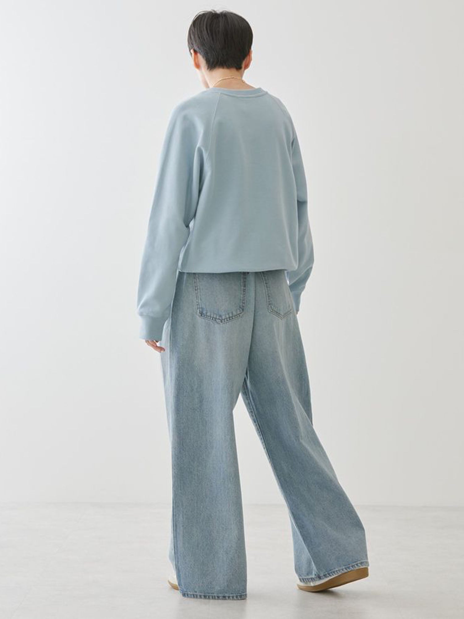Kakogawa Tucked Wide Denim Pants