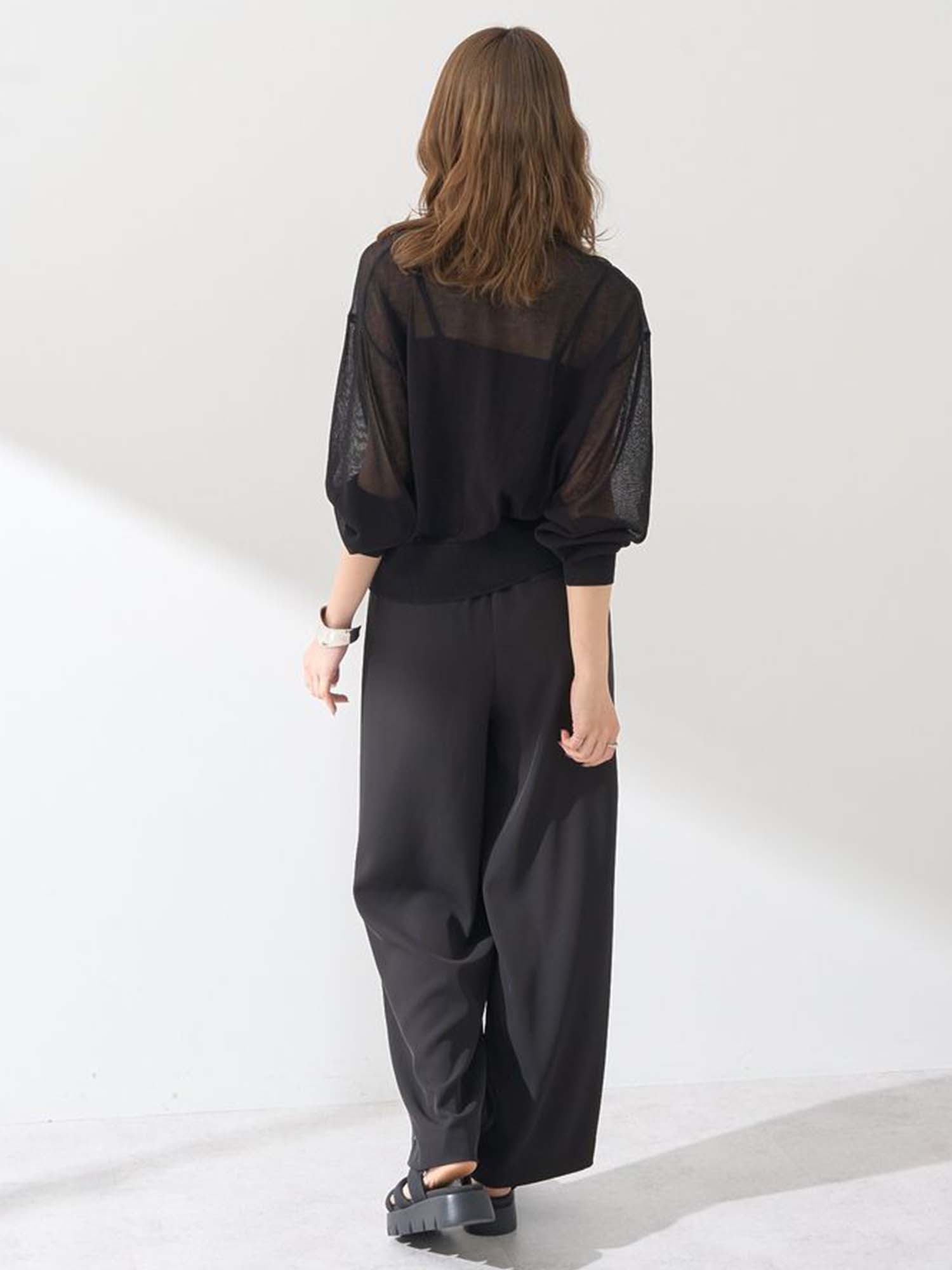 Kuchinashi Sheer Knit Cardigan