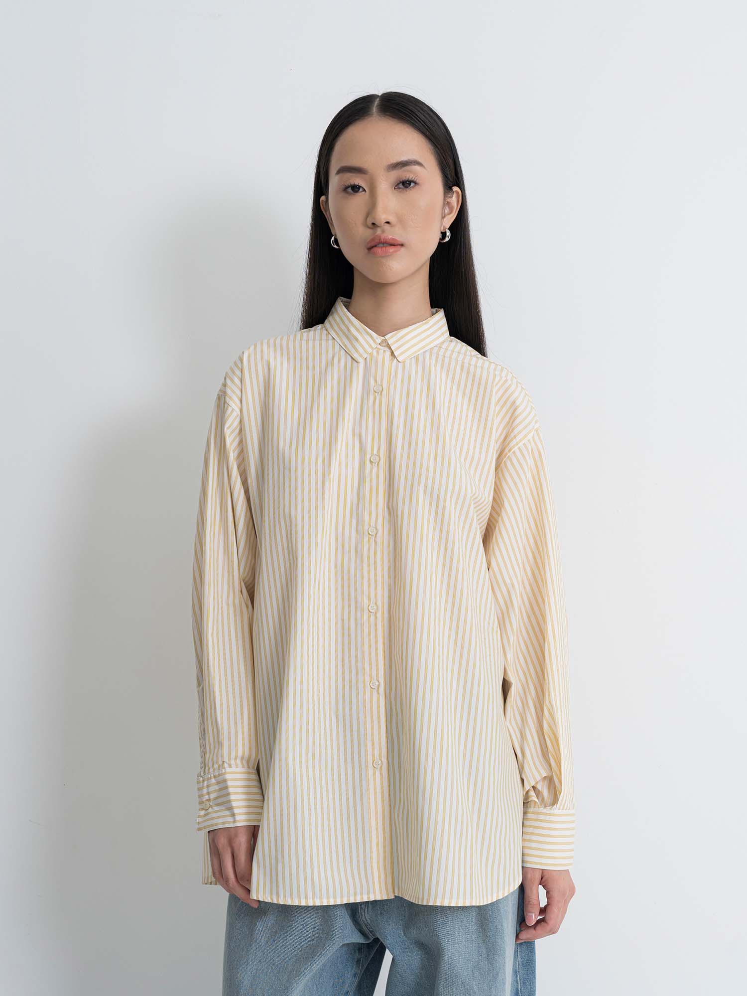 Akune Gathered Ribbon Shirt