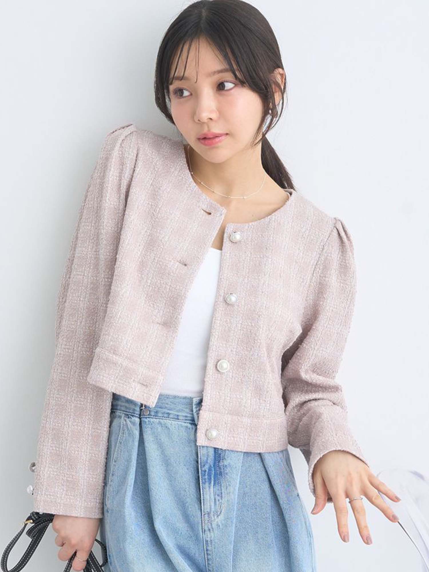 Eimi Cropped Tweed Jacket