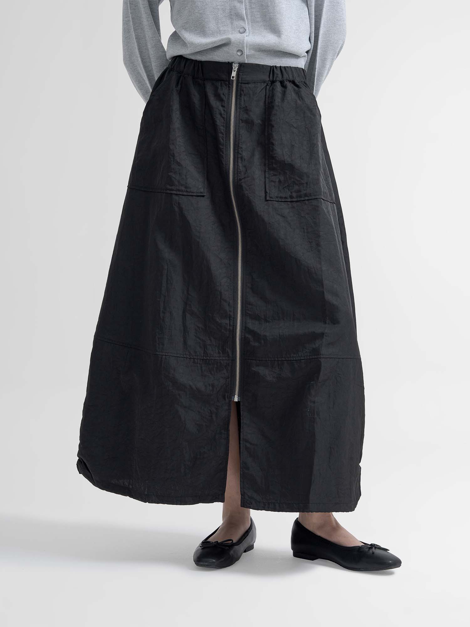 Rumoi Front Zip Cocoon Skirt