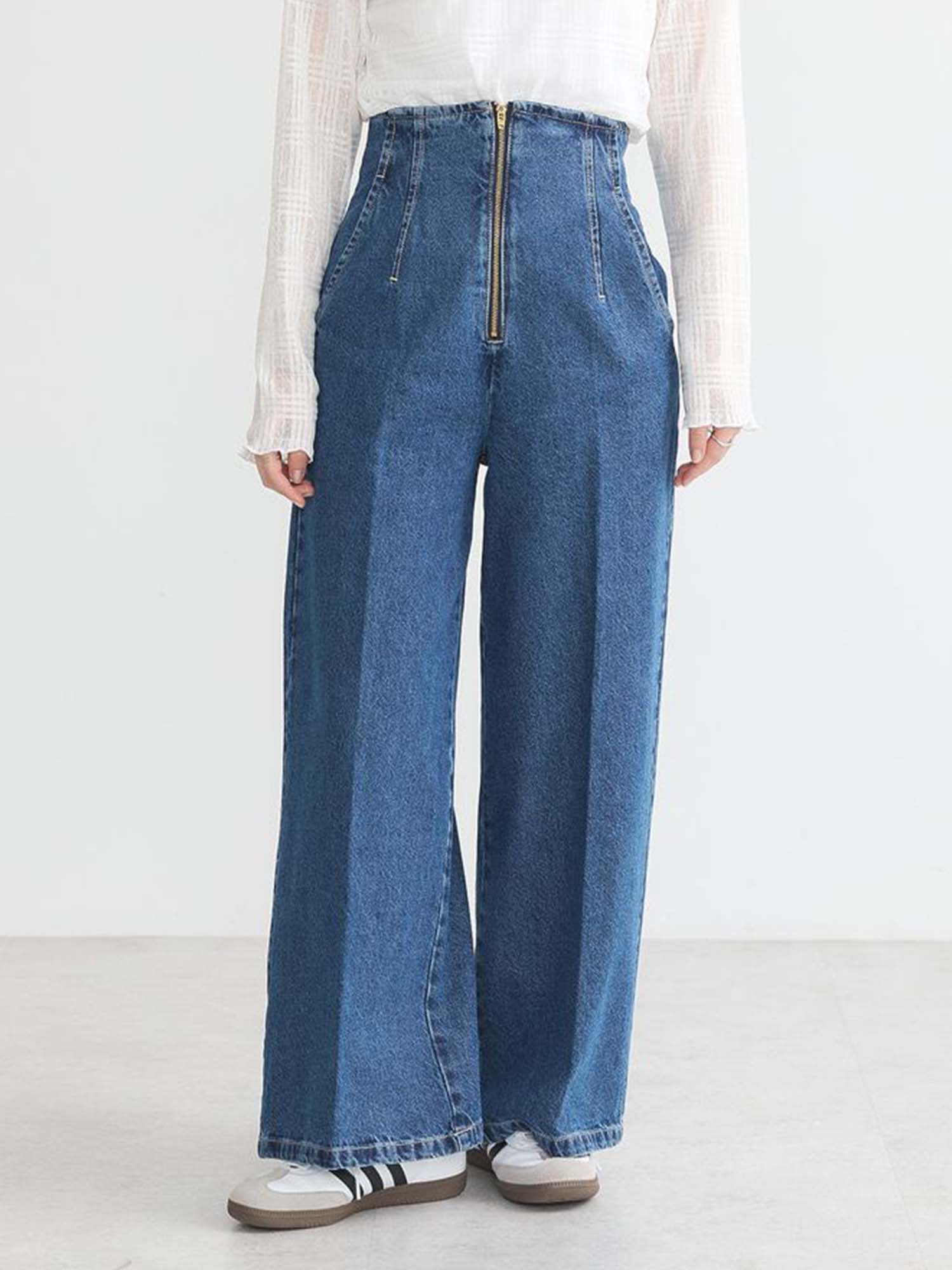 Namegata Lace Up Denim Pants