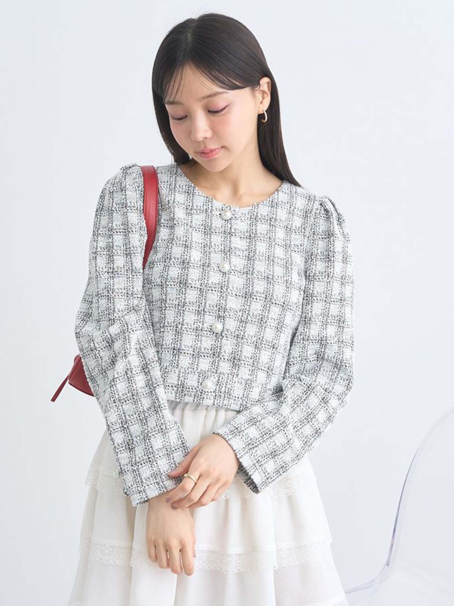 Eimi Cropped Tweed Jacket