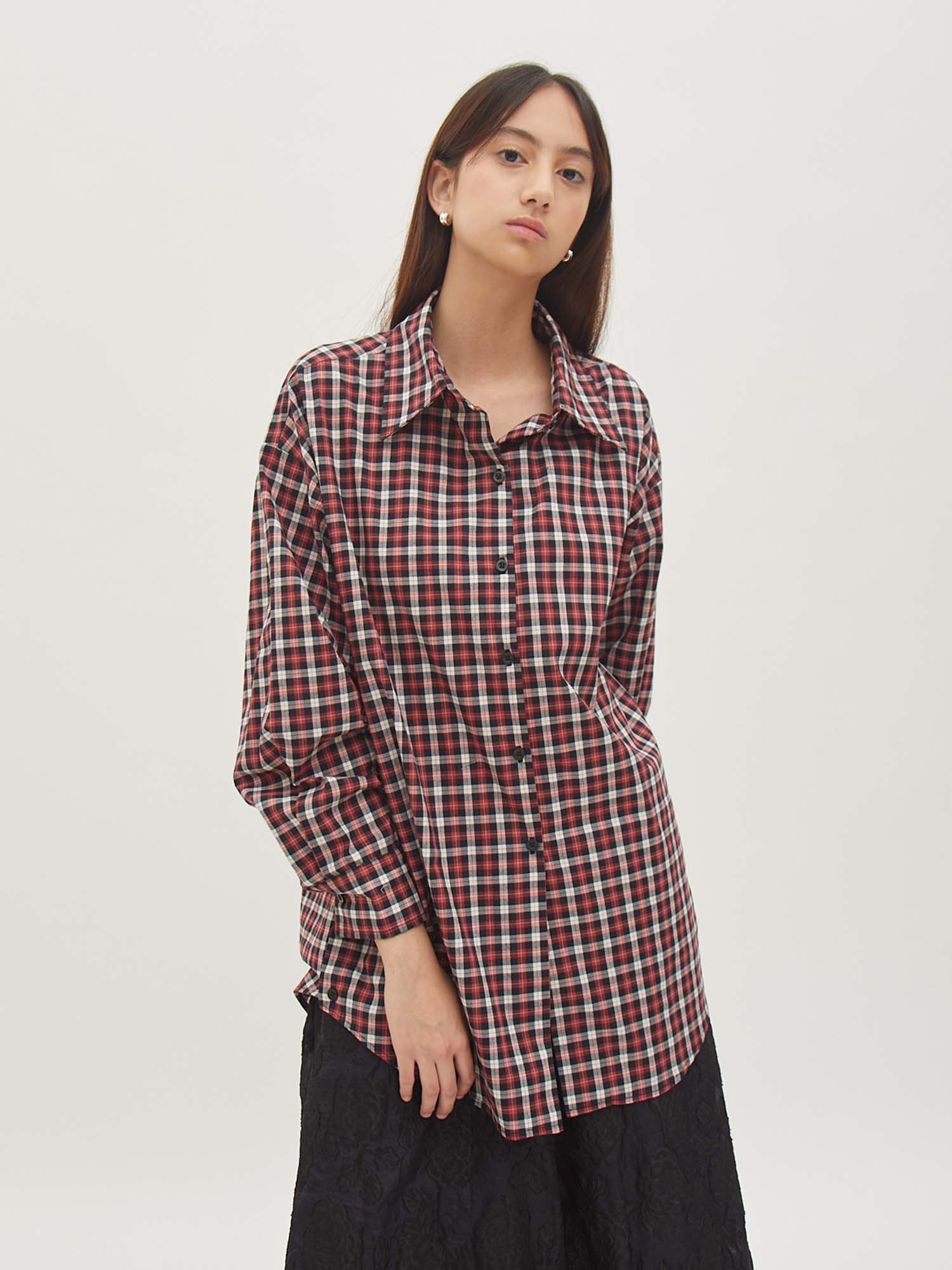 Gavya Avenue Shirt - Check Red - Velvet at Bobo