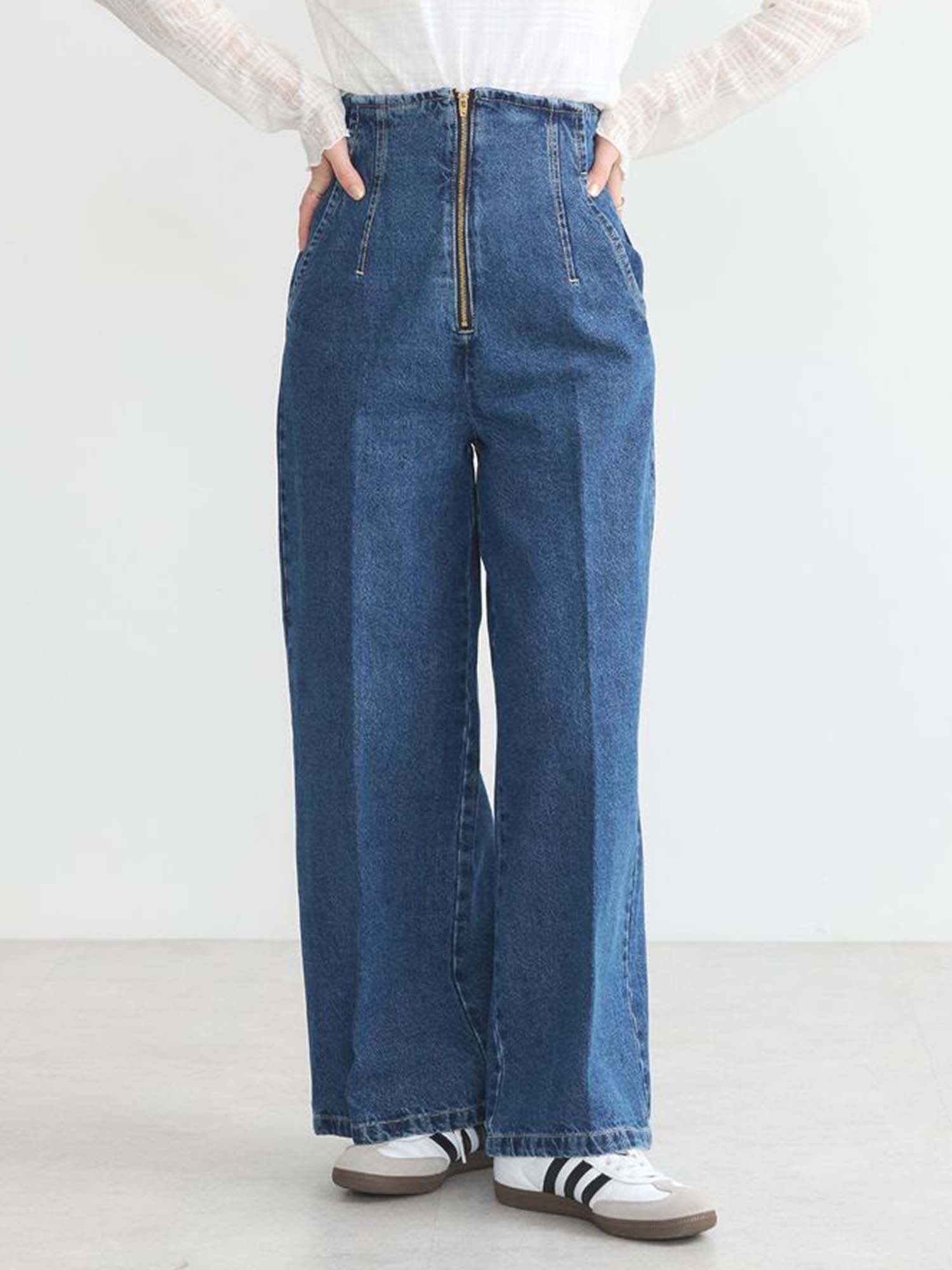Namegata Lace Up Denim Pants