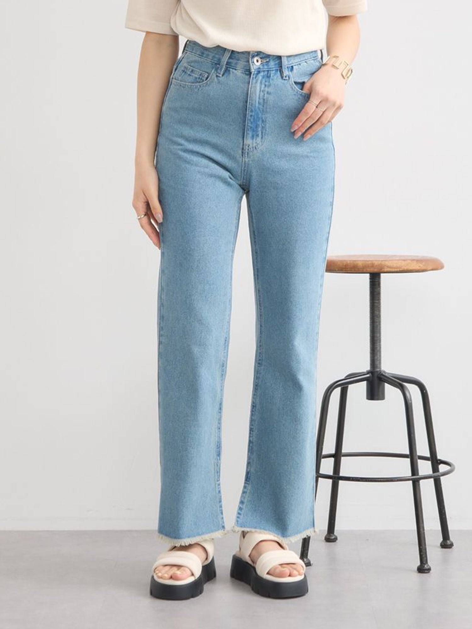 Kawanoe Flare Denim Pants