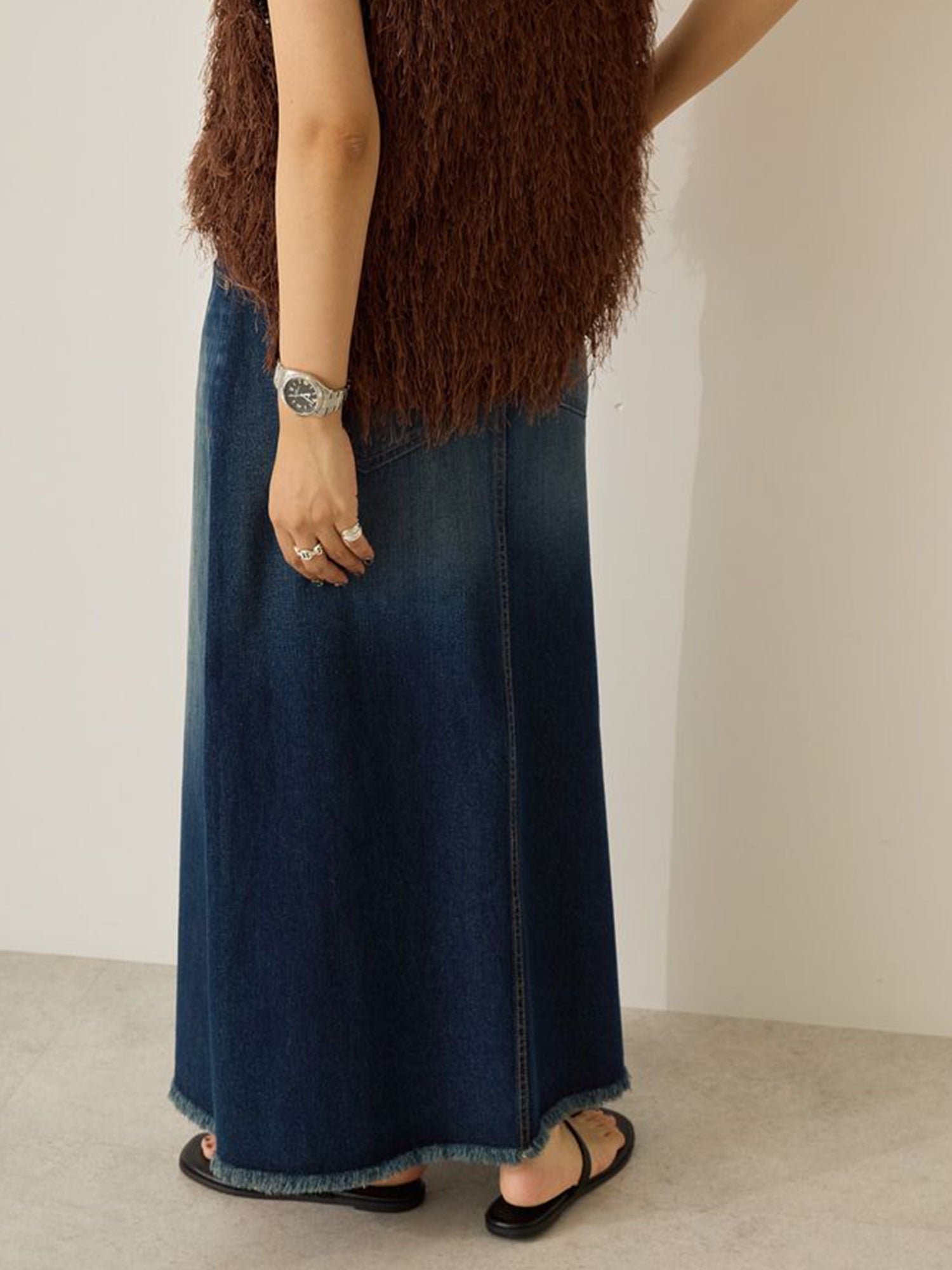 Mikasa Denim A-line Skirt