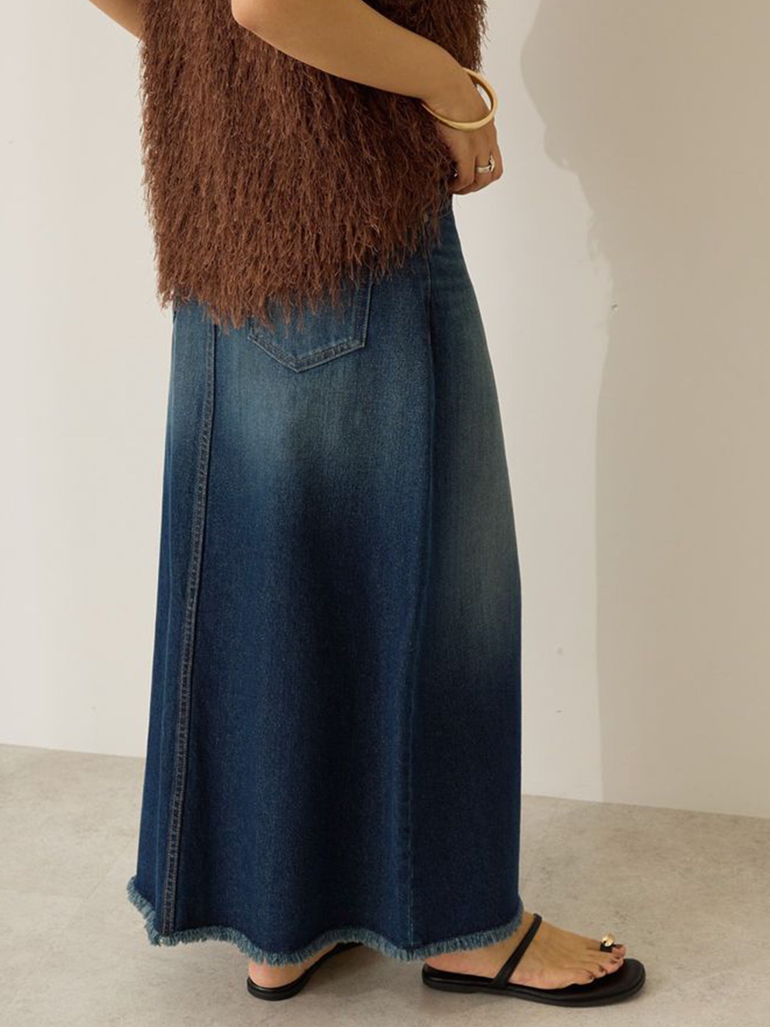 Mikasa Denim A-line Skirt