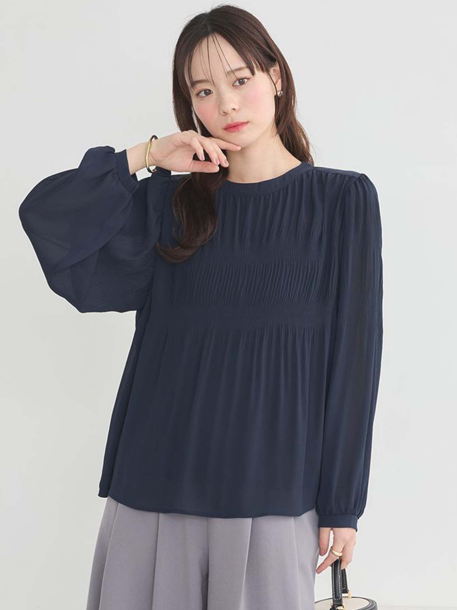 Marumi Pleated Blouse