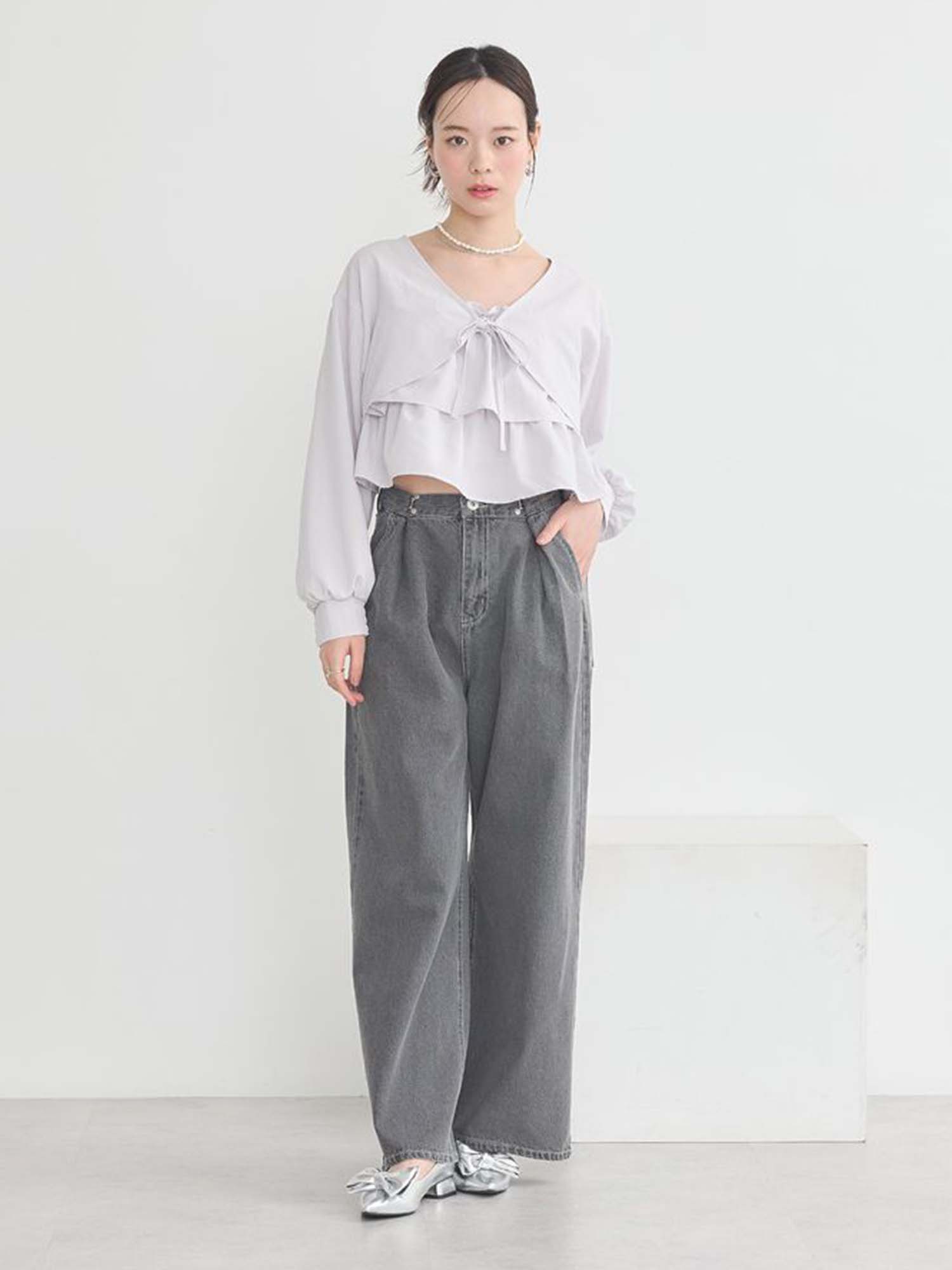 Keiki Tuck Hook Denim Pants