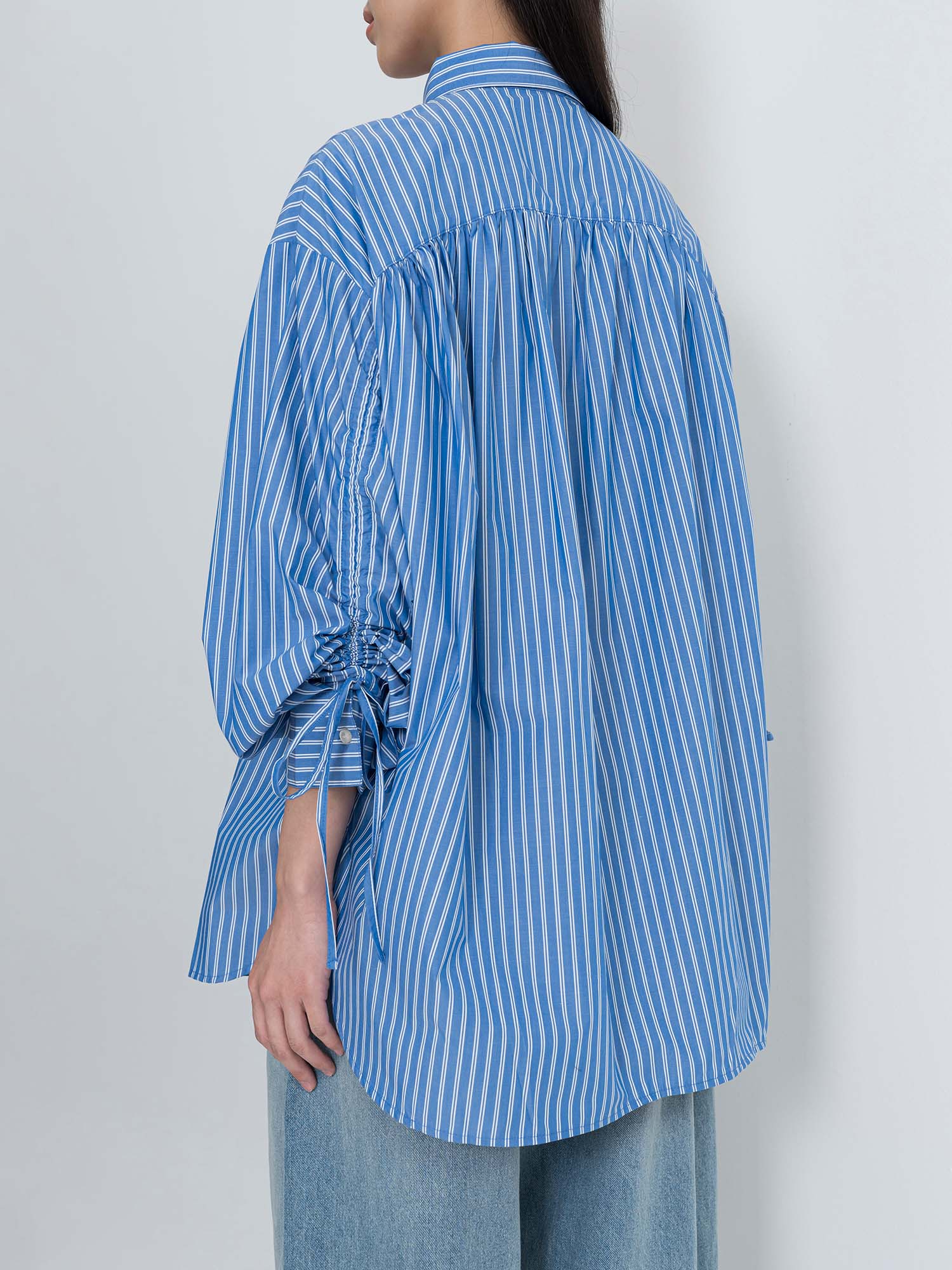 Akune Gathered Ribbon Shirt