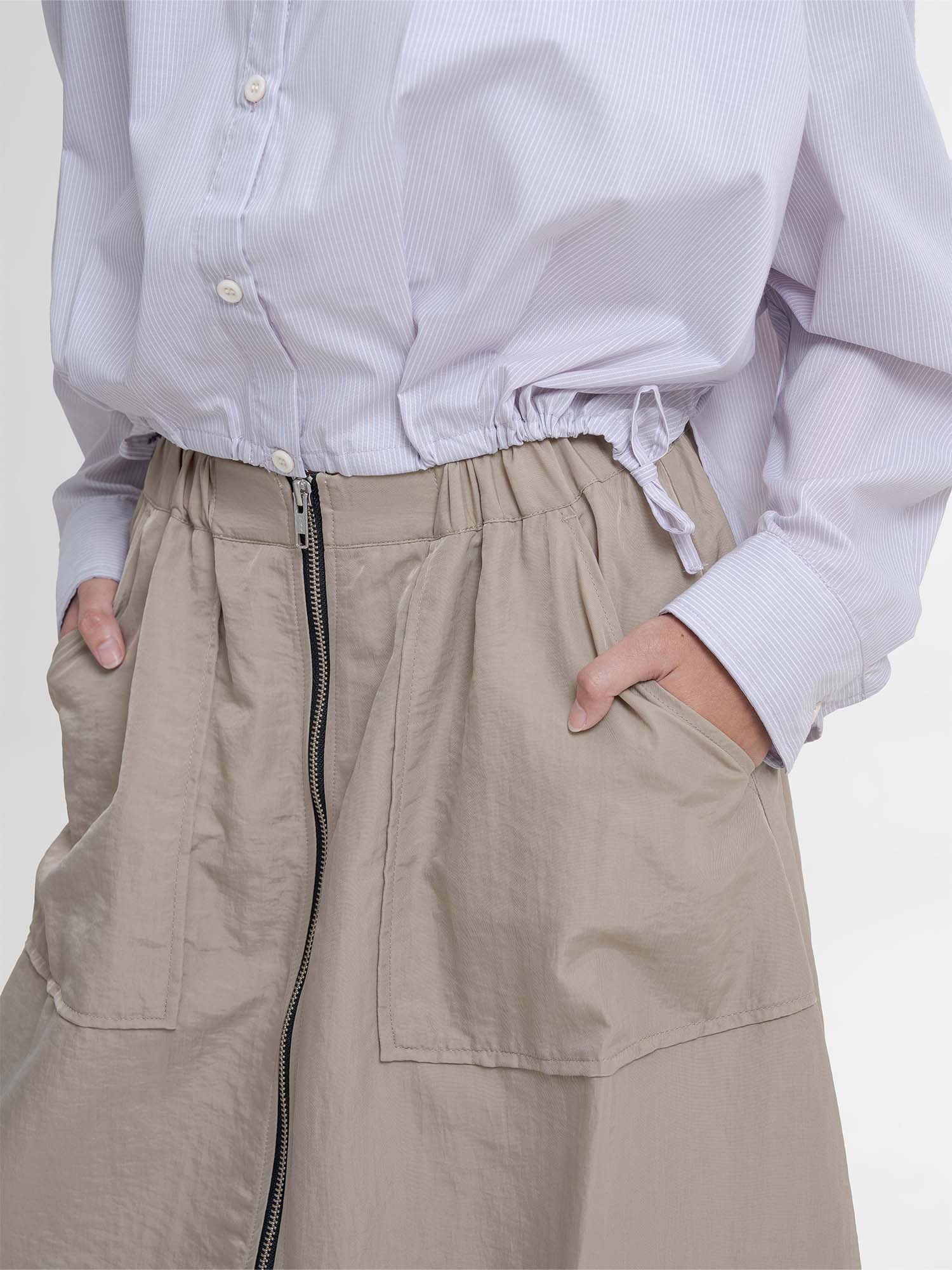 Rumoi Front Zip Cocoon Skirt