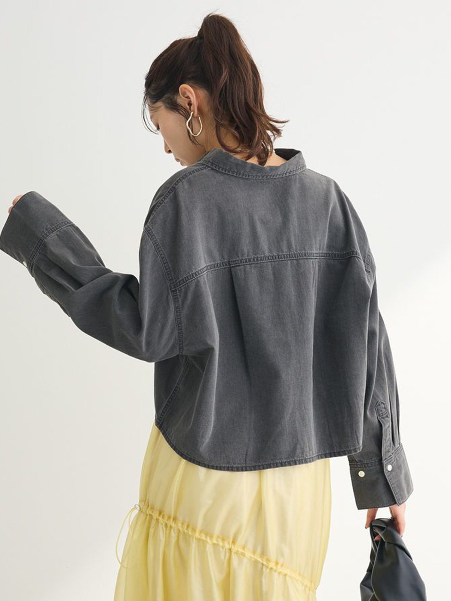 Tomioka Short Denim Shirt
