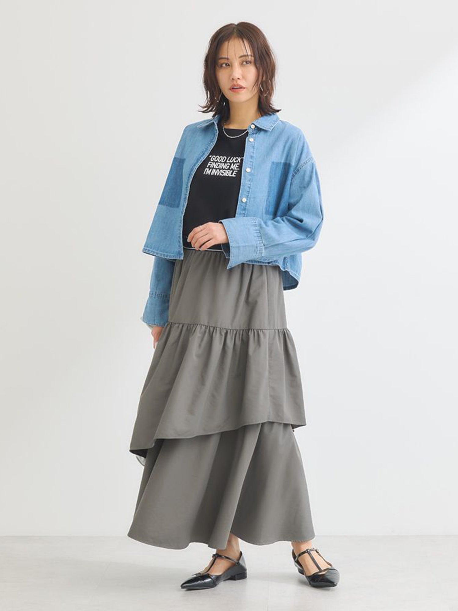 Tomioka Short Denim Shirt