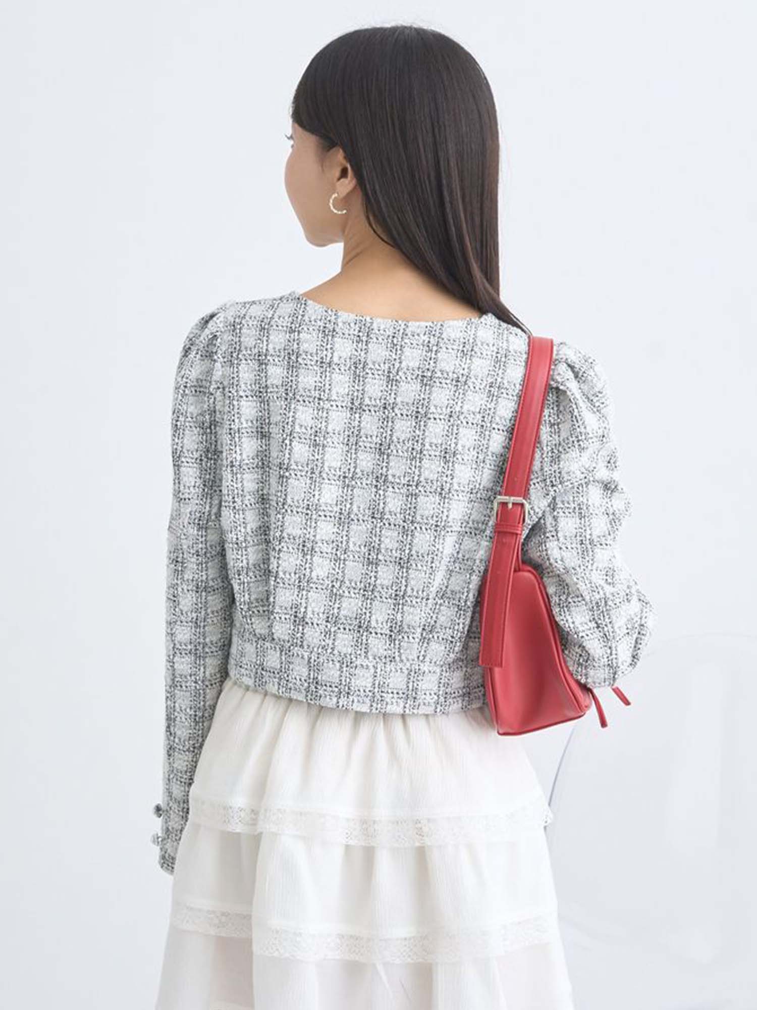 Eimi Cropped Tweed Jacket
