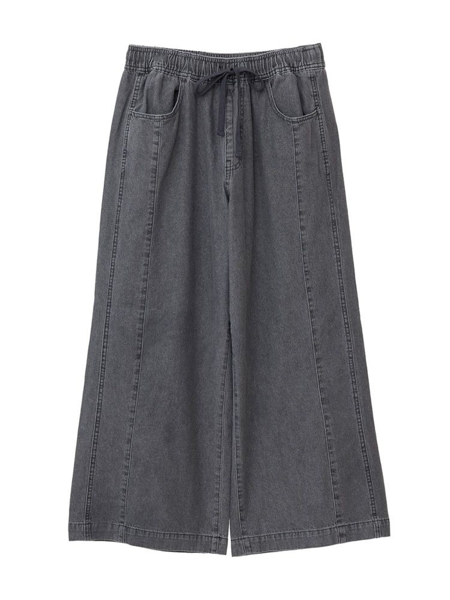 Raburi Light Denim Easy Baggy Pants