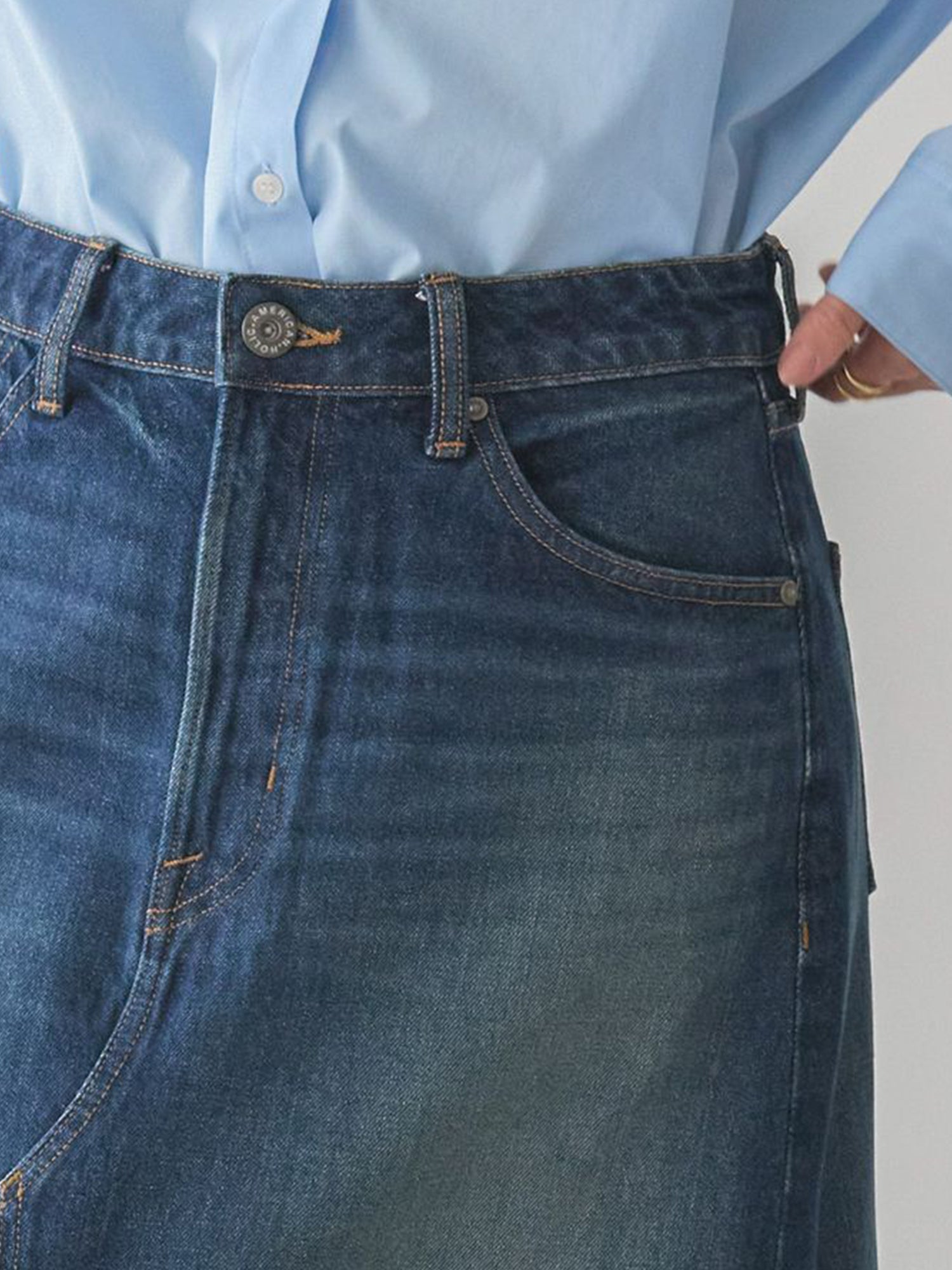 Mikasa Denim A-line Skirt