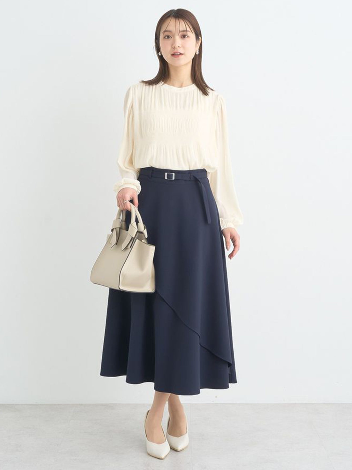 Marumi Pleated Blouse