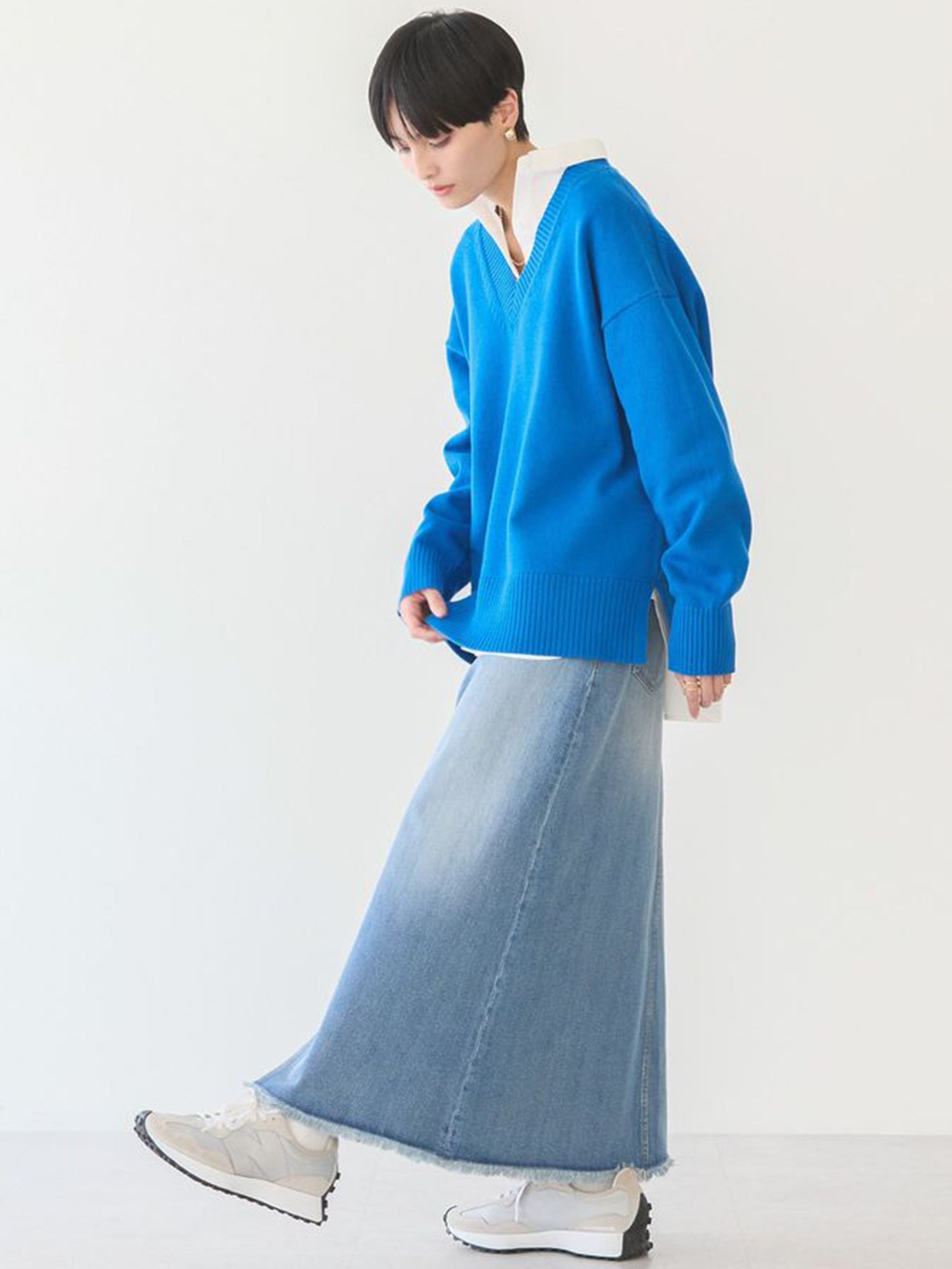 Mikasa Denim A-line Skirt