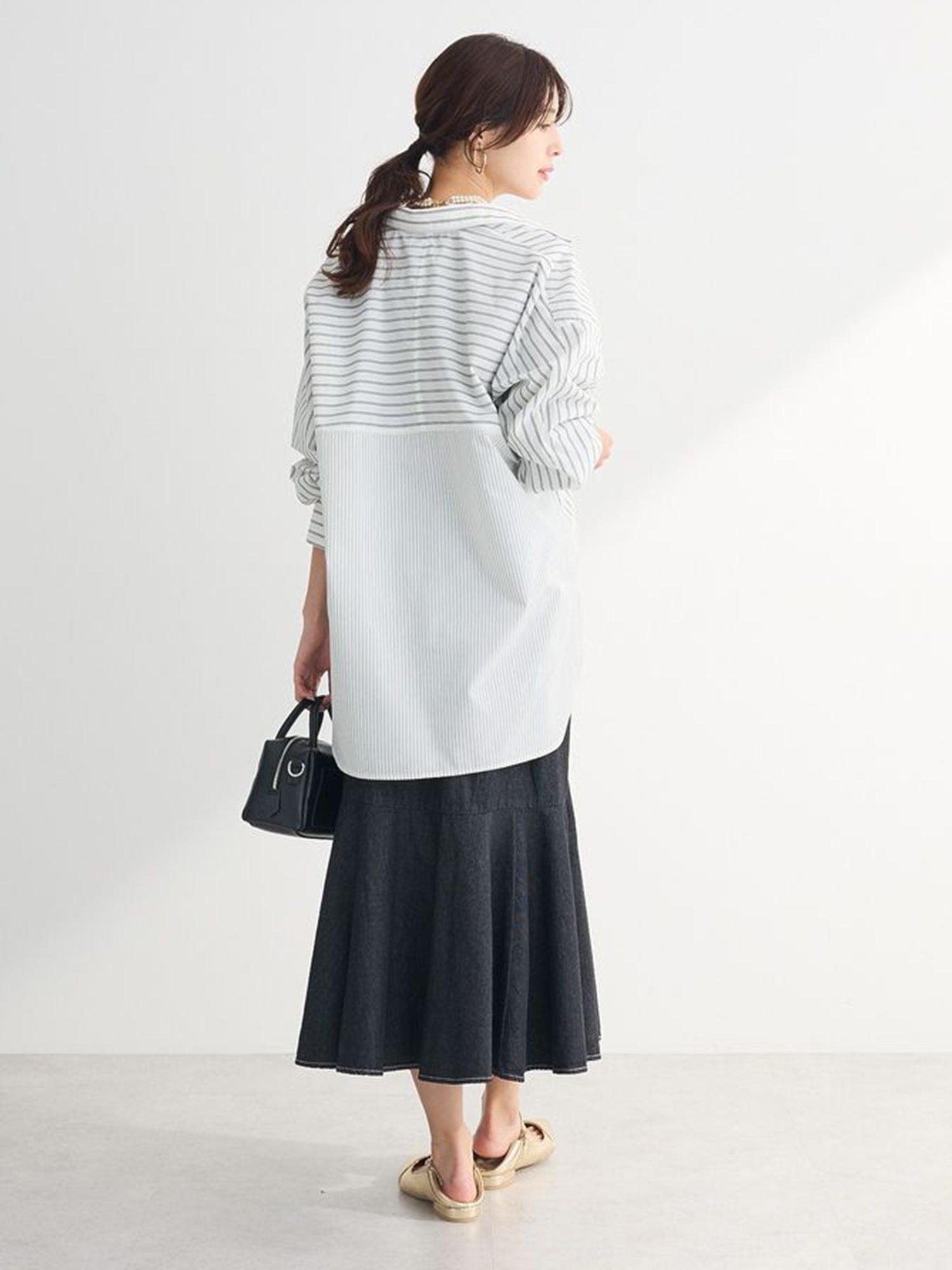 Ukiha Easy-care Striped Shirt