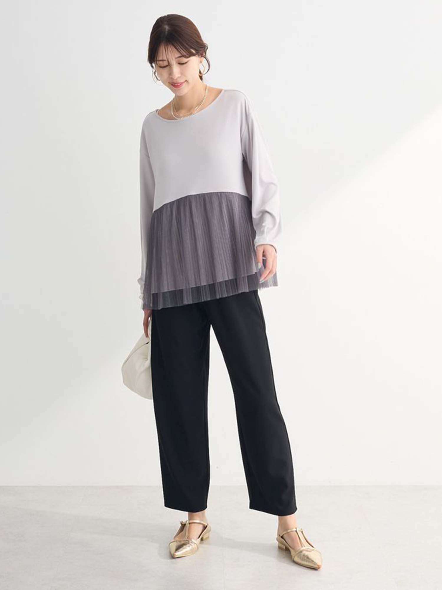 Furano Pleated Tulle Pullover