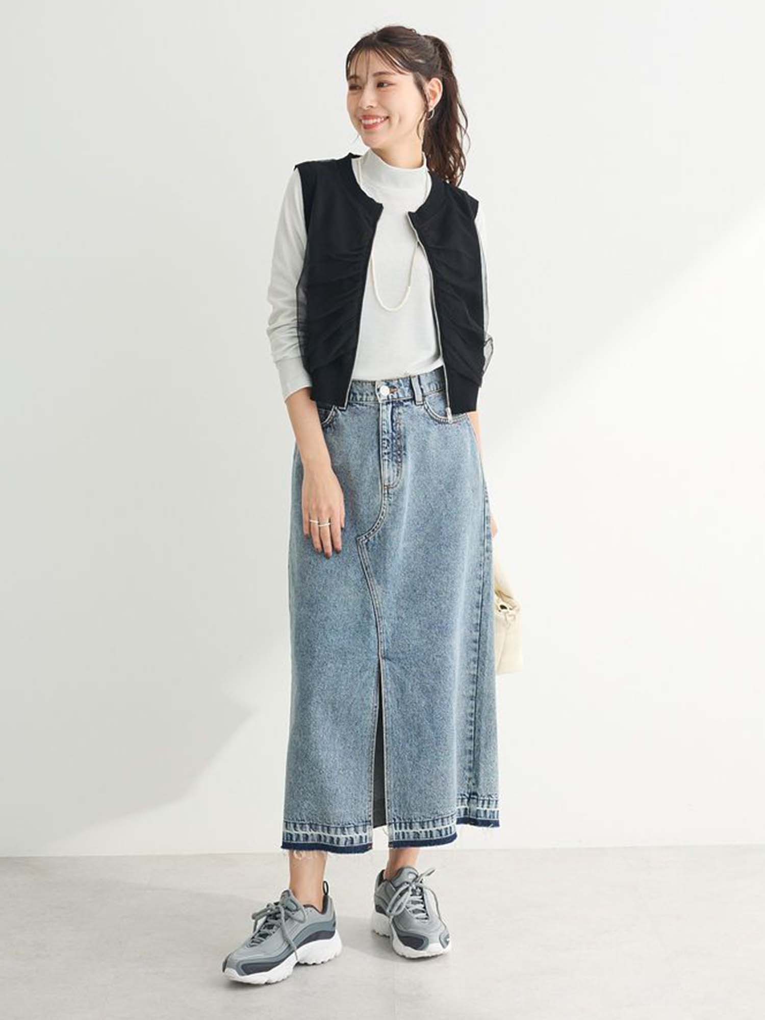 Odawara Denim Long Skirt