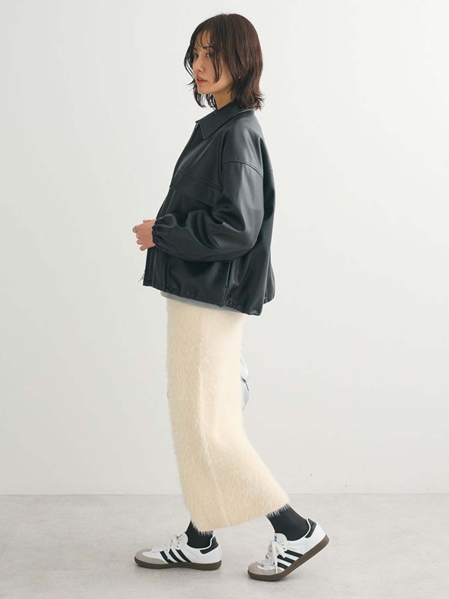 Ryuga Faux Leather Jacket