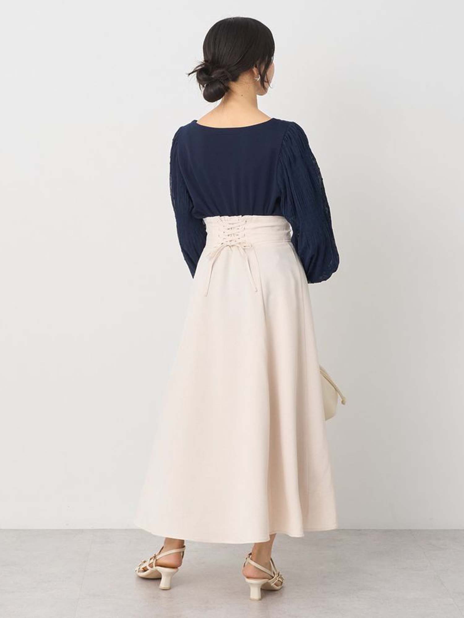 Moji Pleated Sleeve Blouse