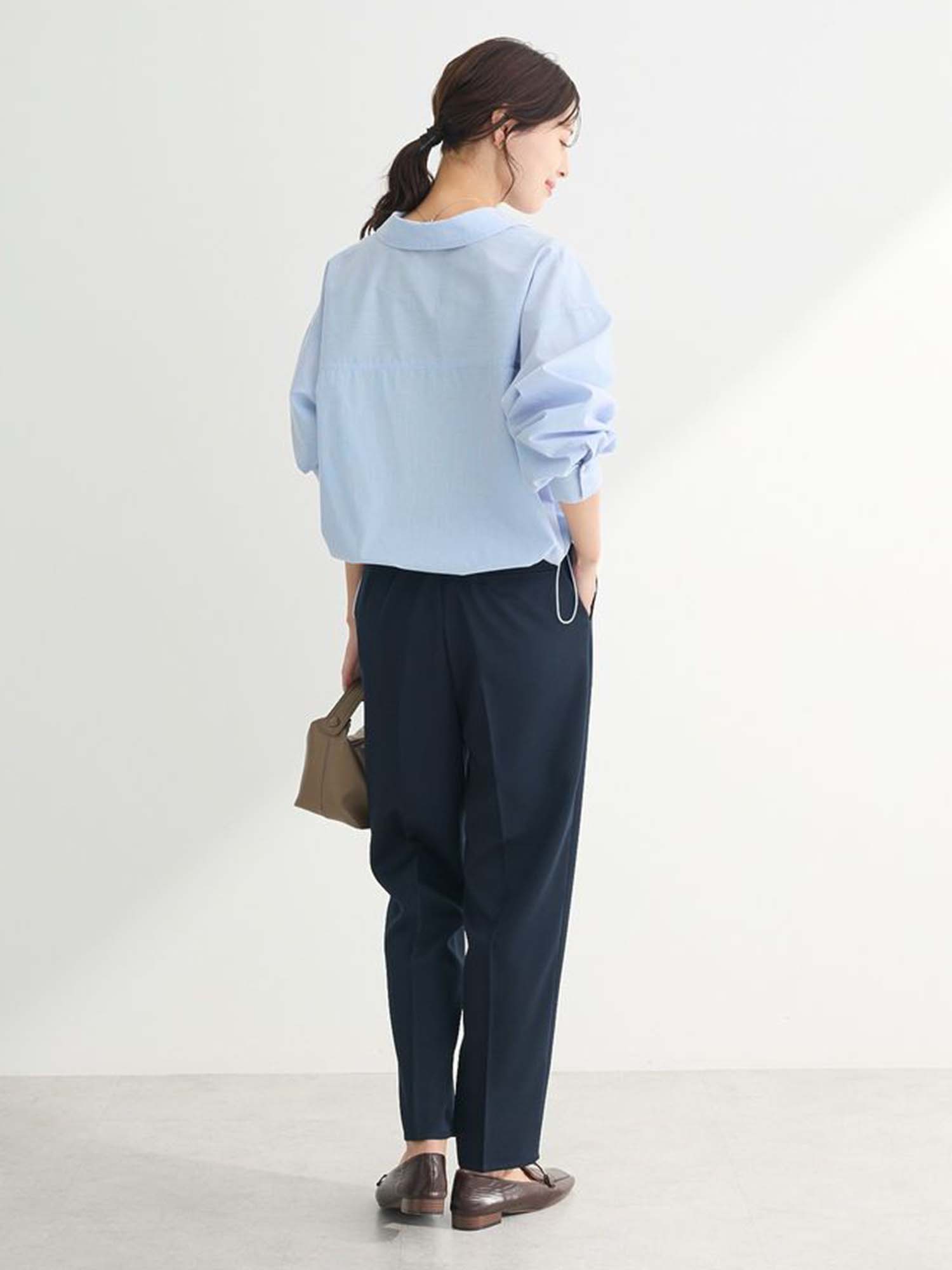 Mizunami Easy-care Drawstring Shirt