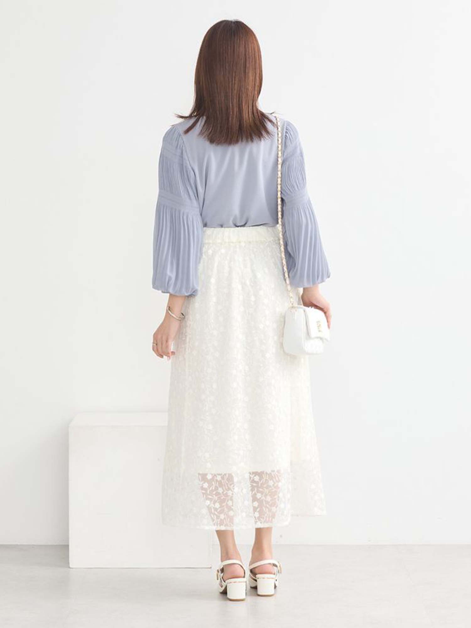 Moji Pleated Sleeve Blouse