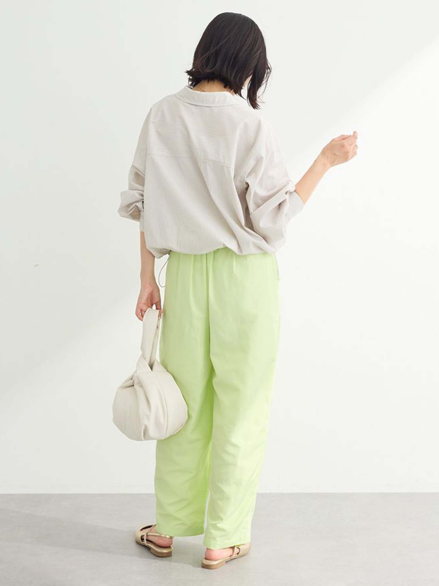 Mizunami Easy-care Drawstring Shirt