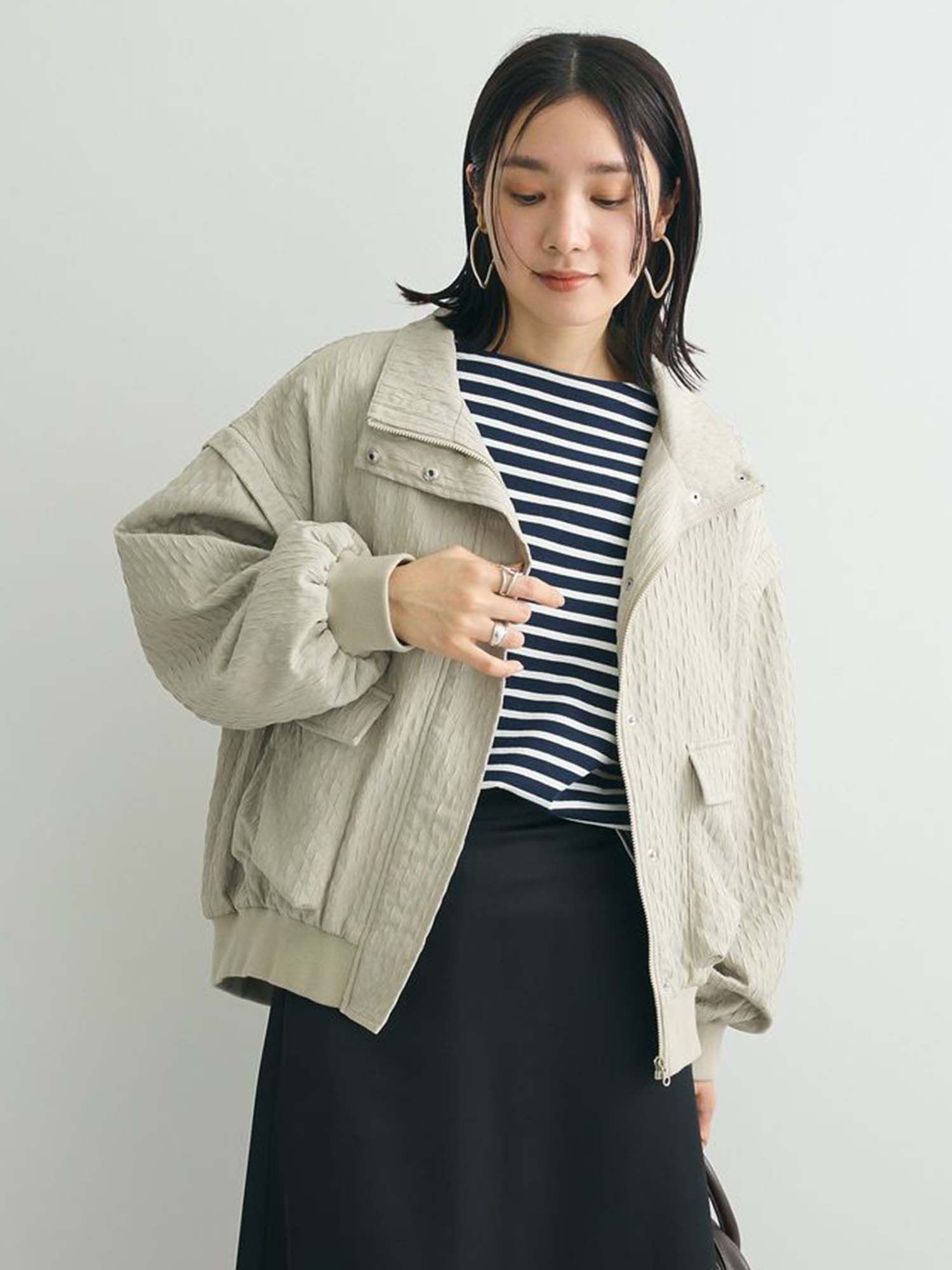 Mieda 2-Way Jacquard Blouson