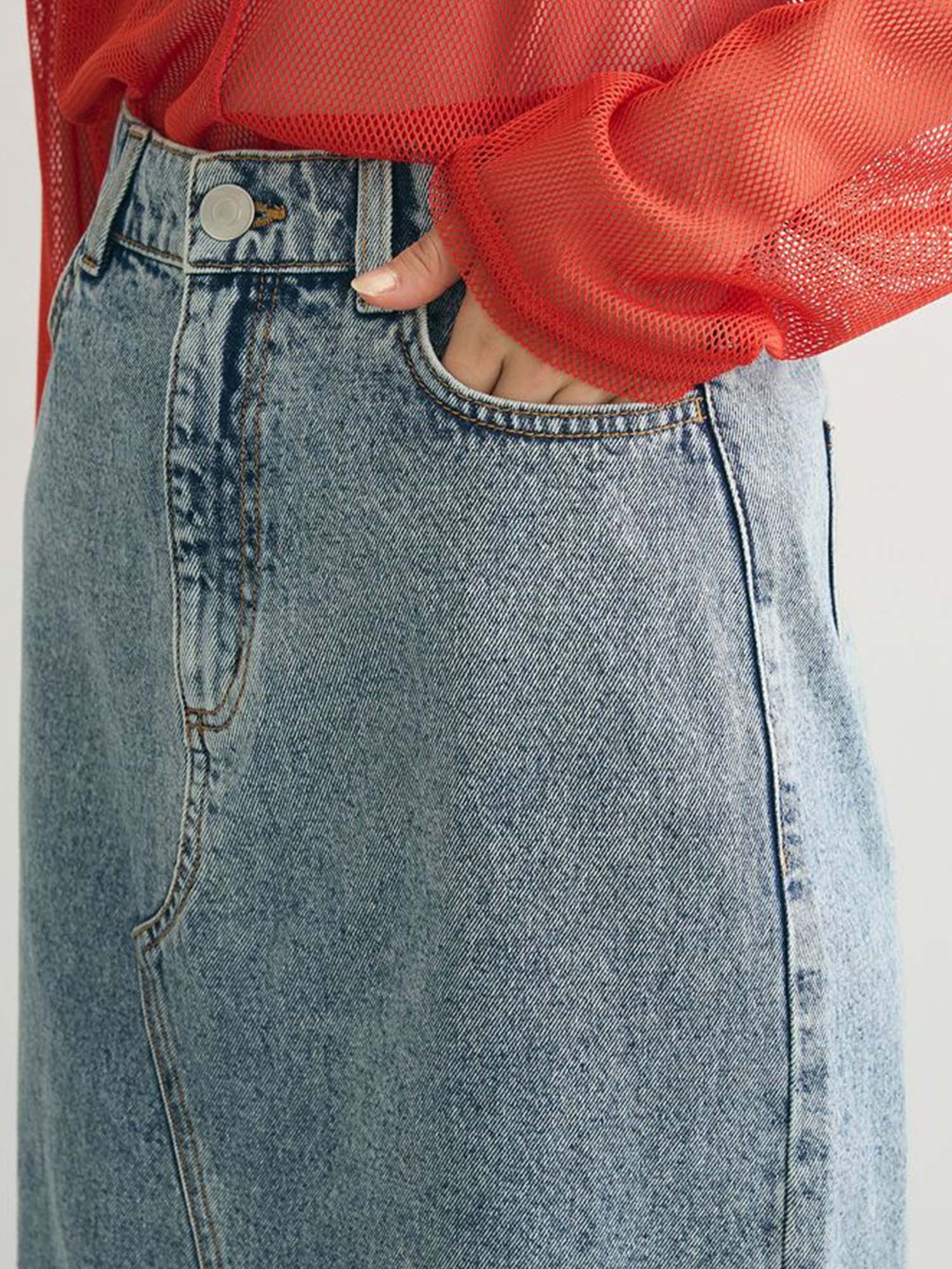 Odawara Denim Long Skirt