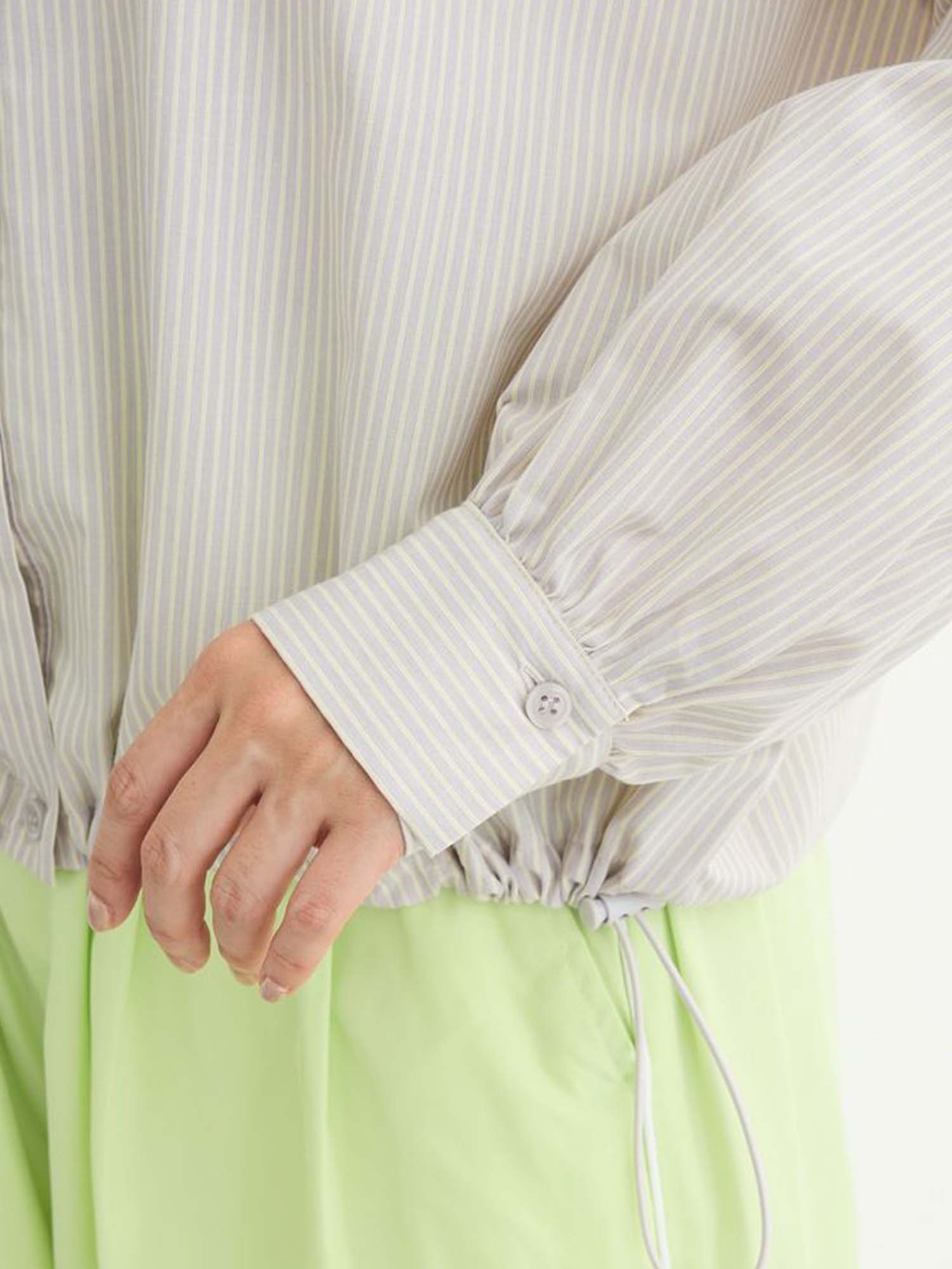 Mizunami Easy-care Drawstring Shirt