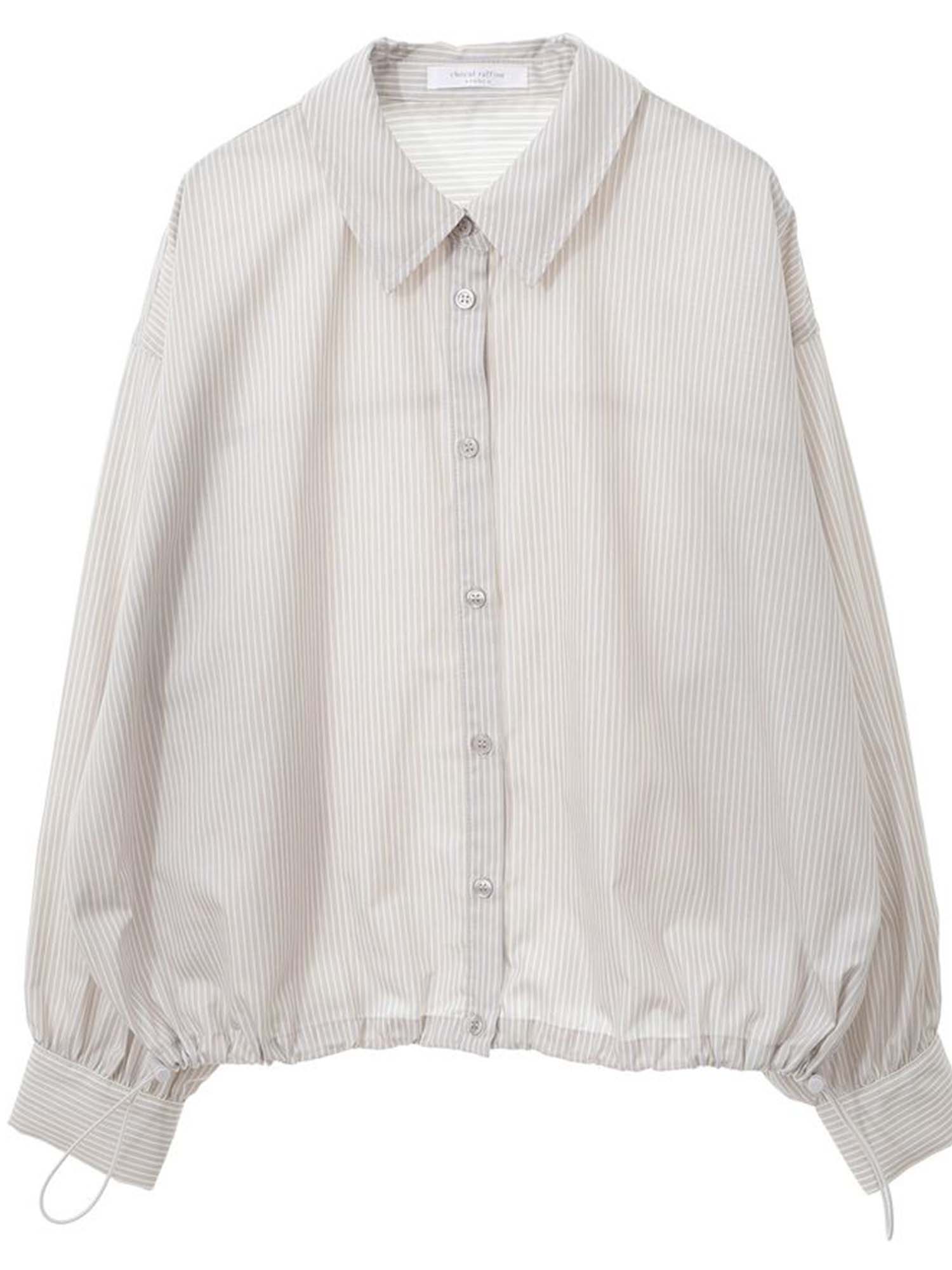 Mizunami Easy-care Drawstring Shirt
