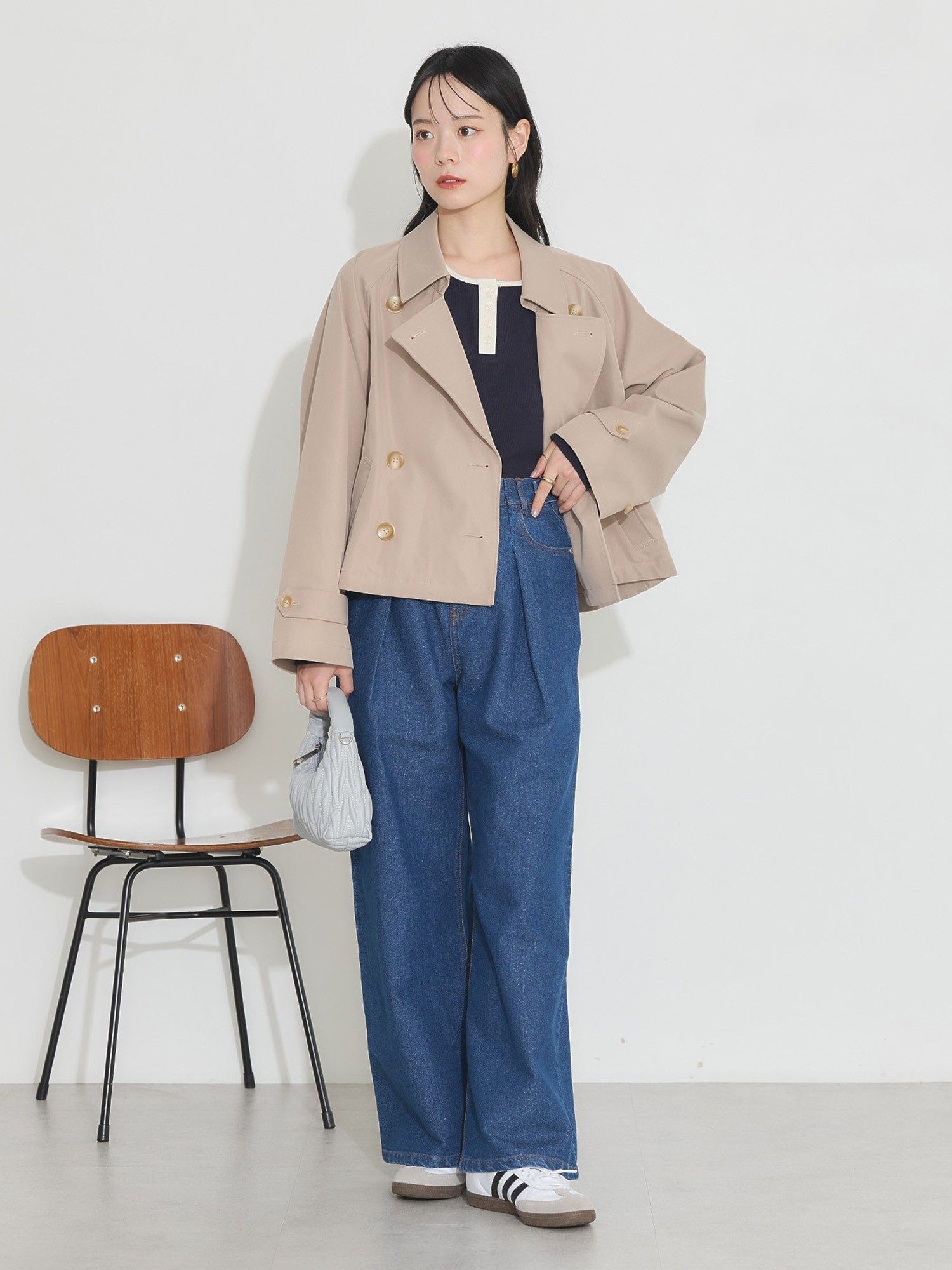 Asamachi Short Trench Coat