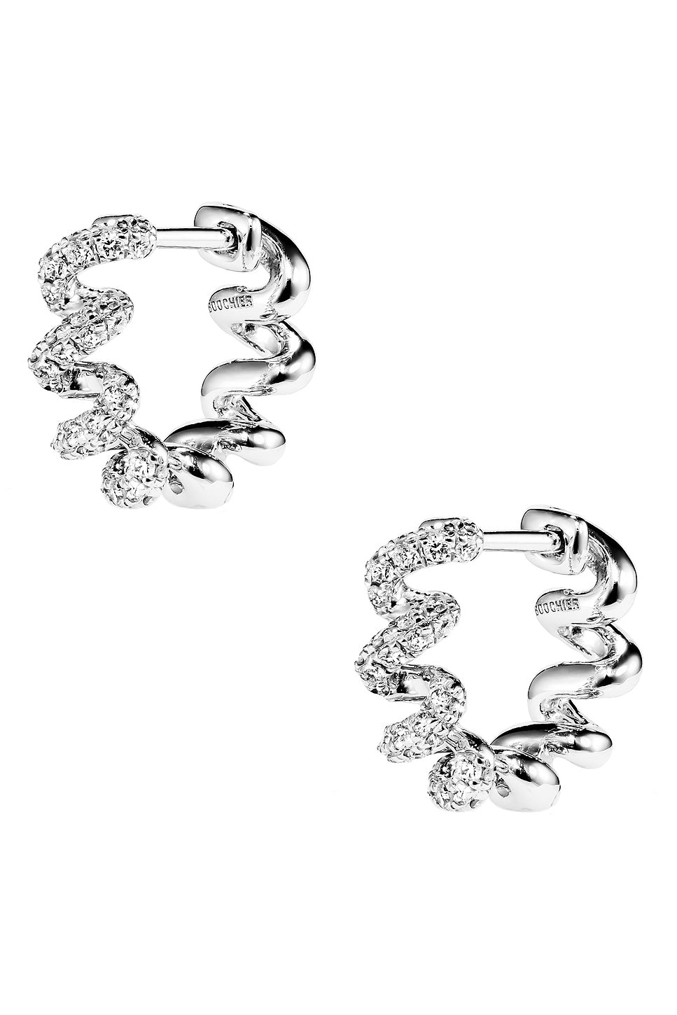 Slinkee Diamond Huggie Earrings