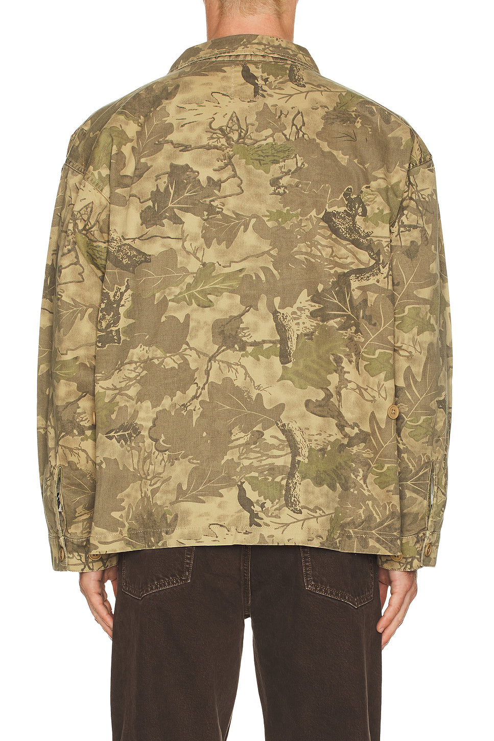 Twill Military Shirt Jacket