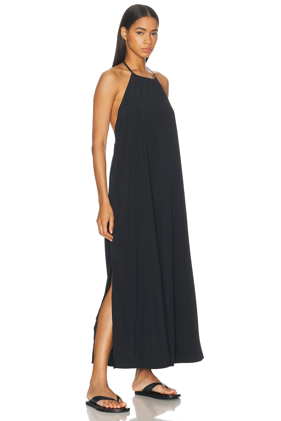 Go With The Flow Halter Dress
