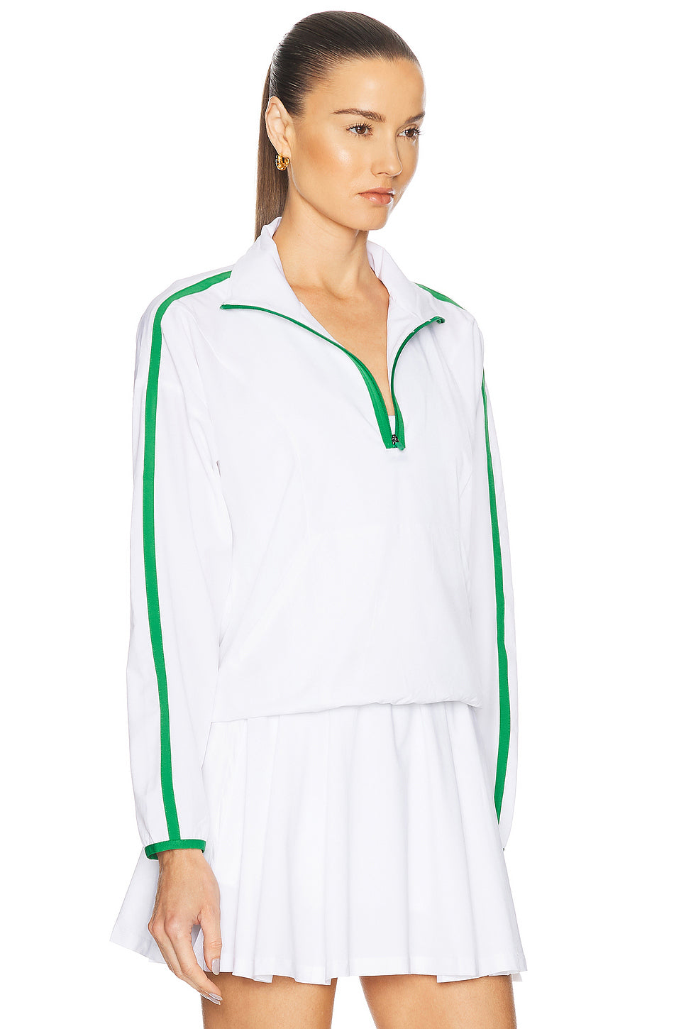 Contrast Half Zip Pullover Jacket