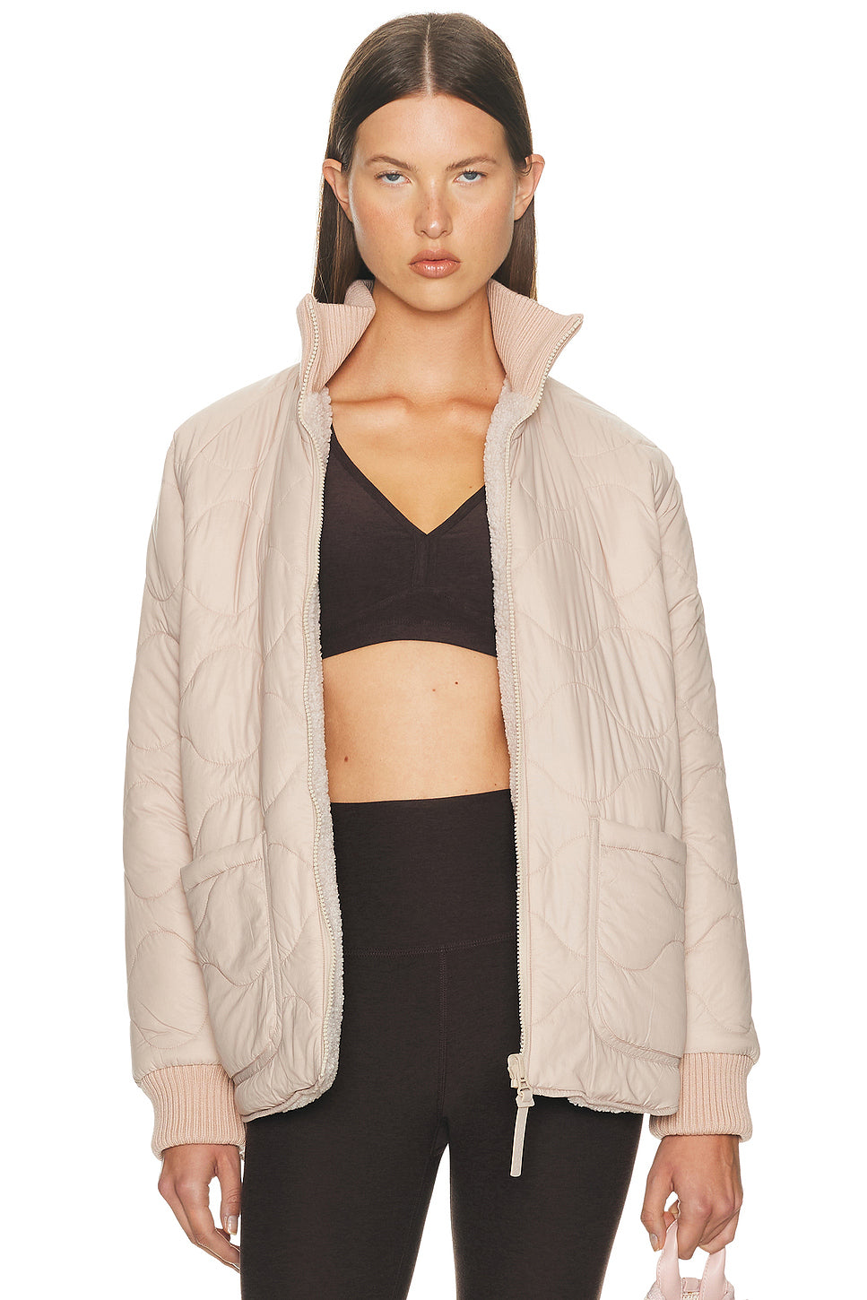 Reversible Quilted Fleece Jacket