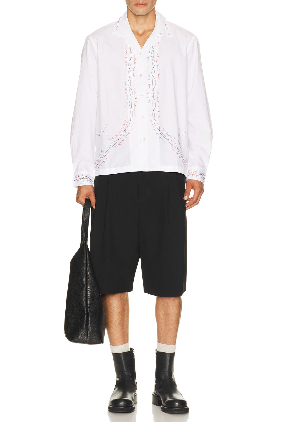 Looped Chainstitch Long Sleeve Shirt