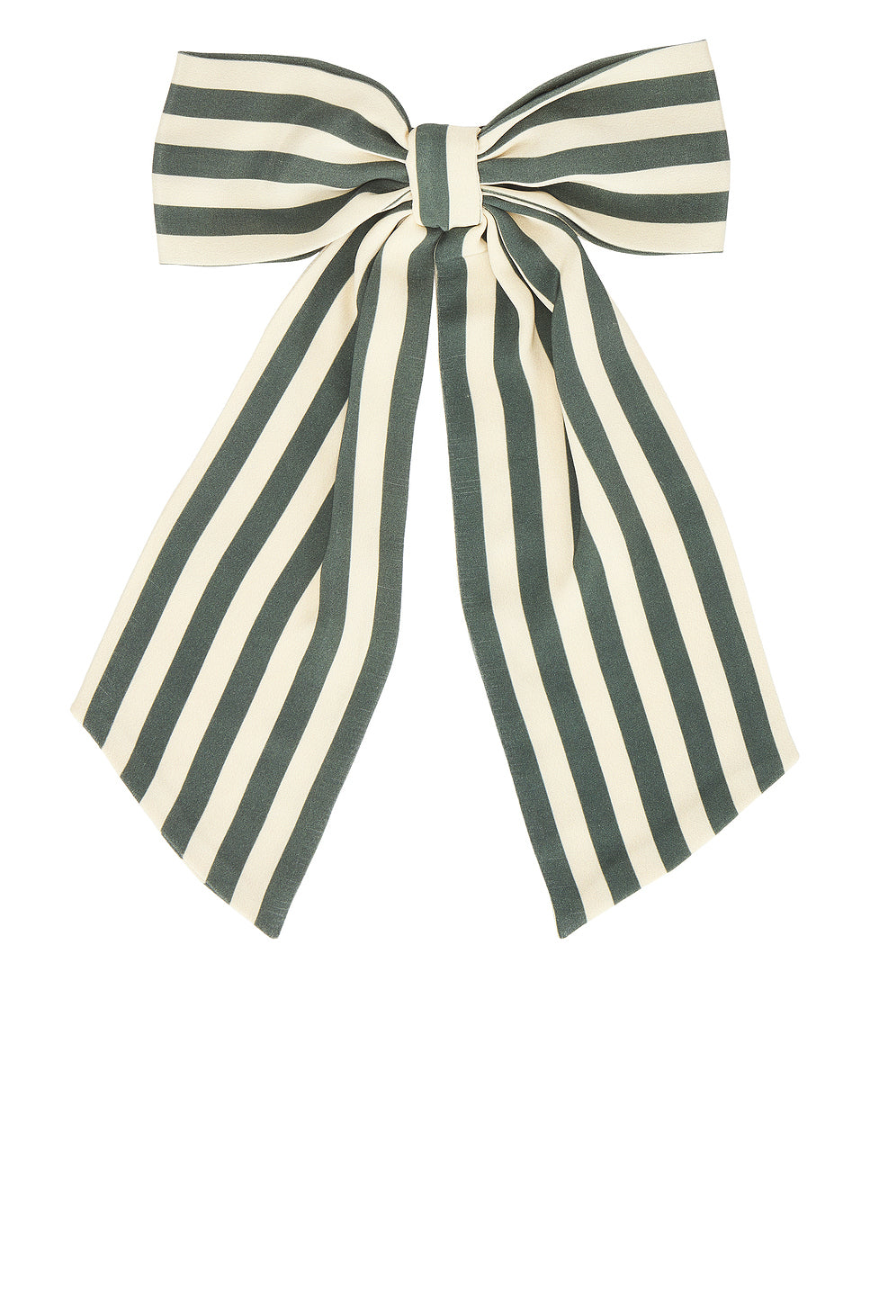 Soda Stripe Bow Barrette