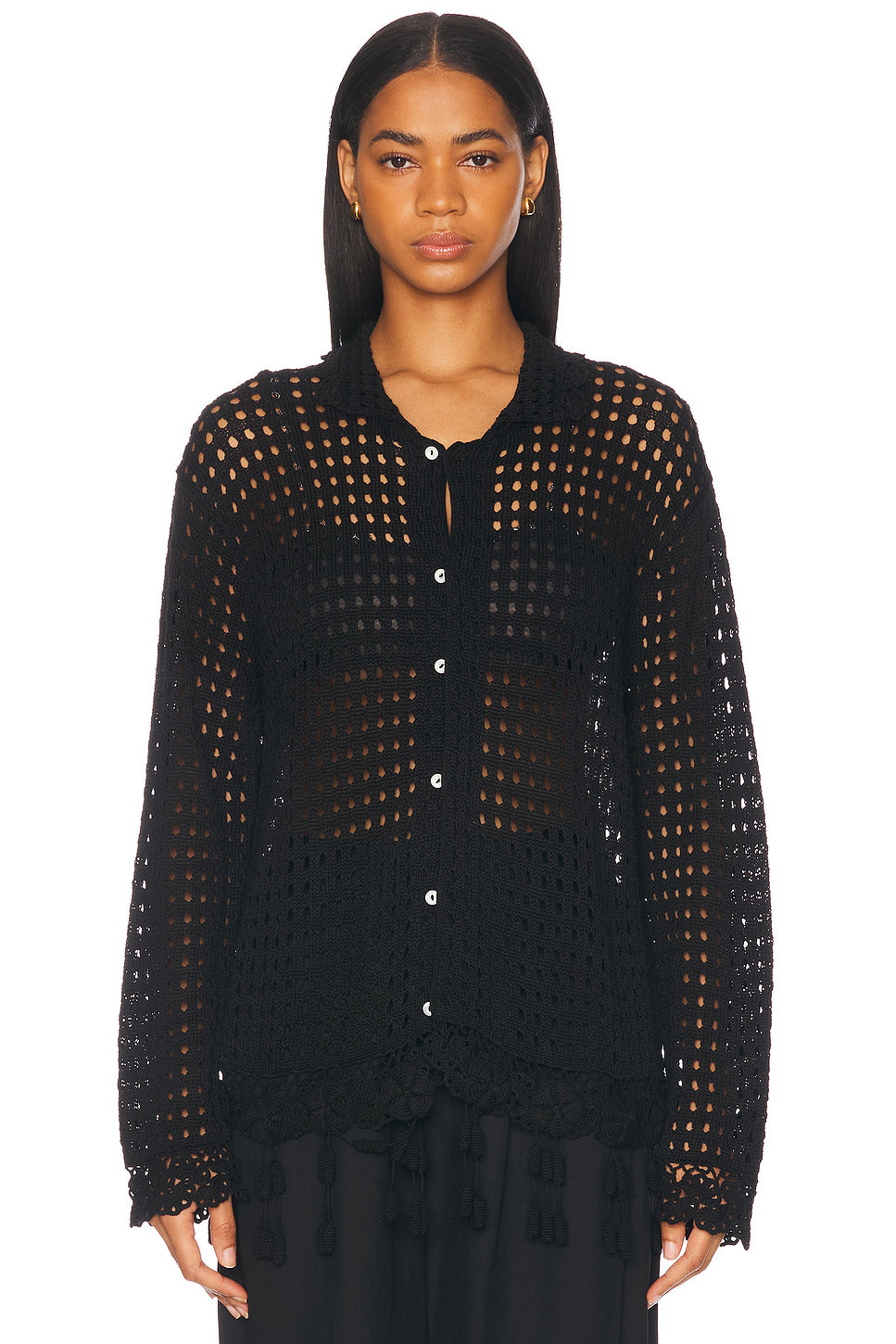 Blossom Crochet Shirt