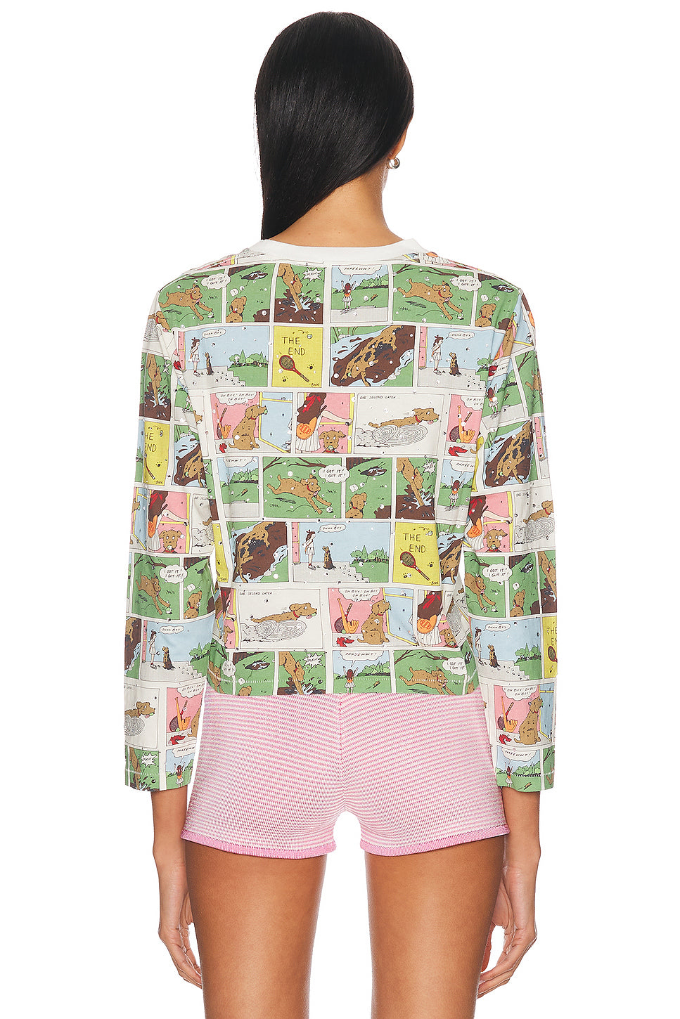 Comic Strip Long Sleeve Top